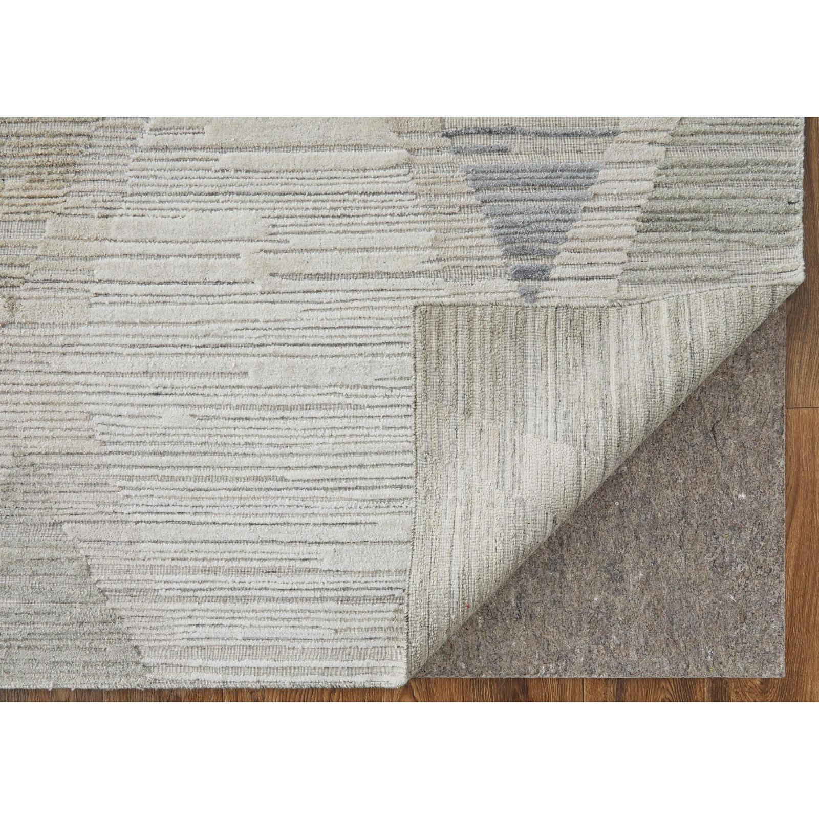 Feizy Elias 69FWF Modern Diamond Rug in Ivory/Blue/Brown - Image 7