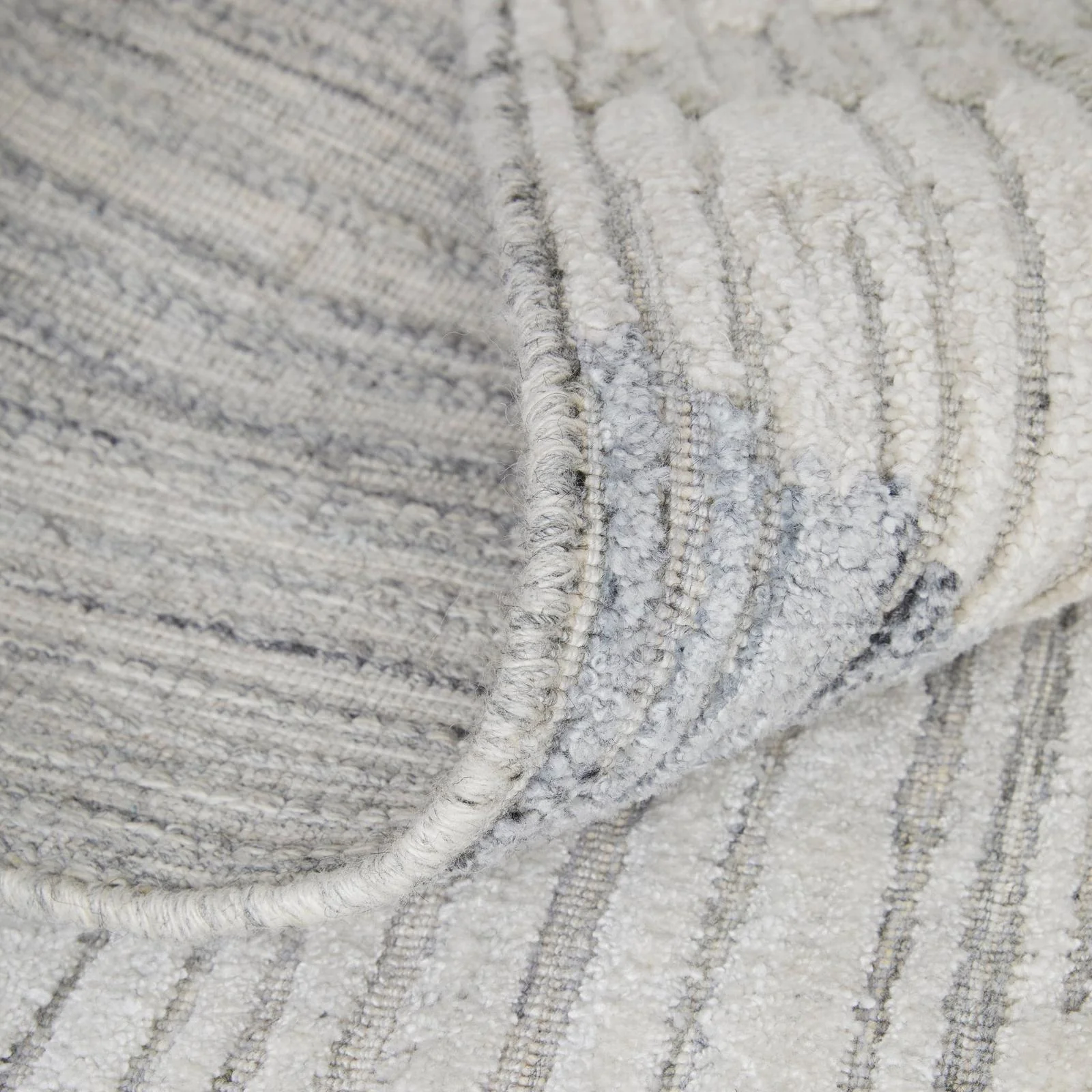 Feizy Elias 69FWF Modern Diamond Rug in Ivory/Blue/Brown - Image 8