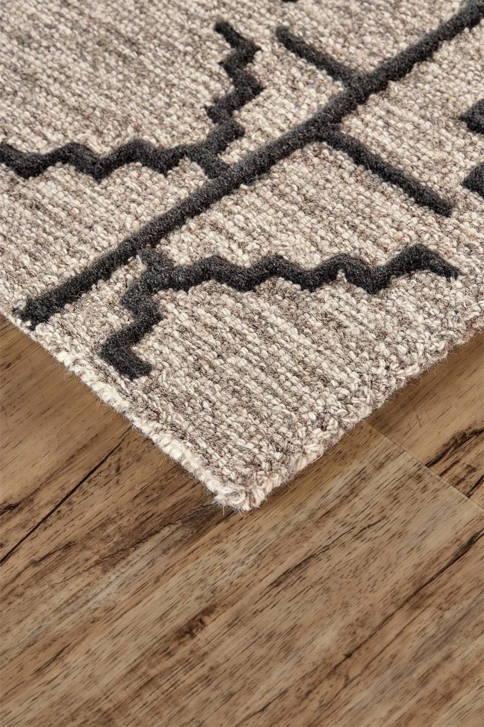 Feizy Enzo 8732F Rug in Charcoal/Gray - Image 2