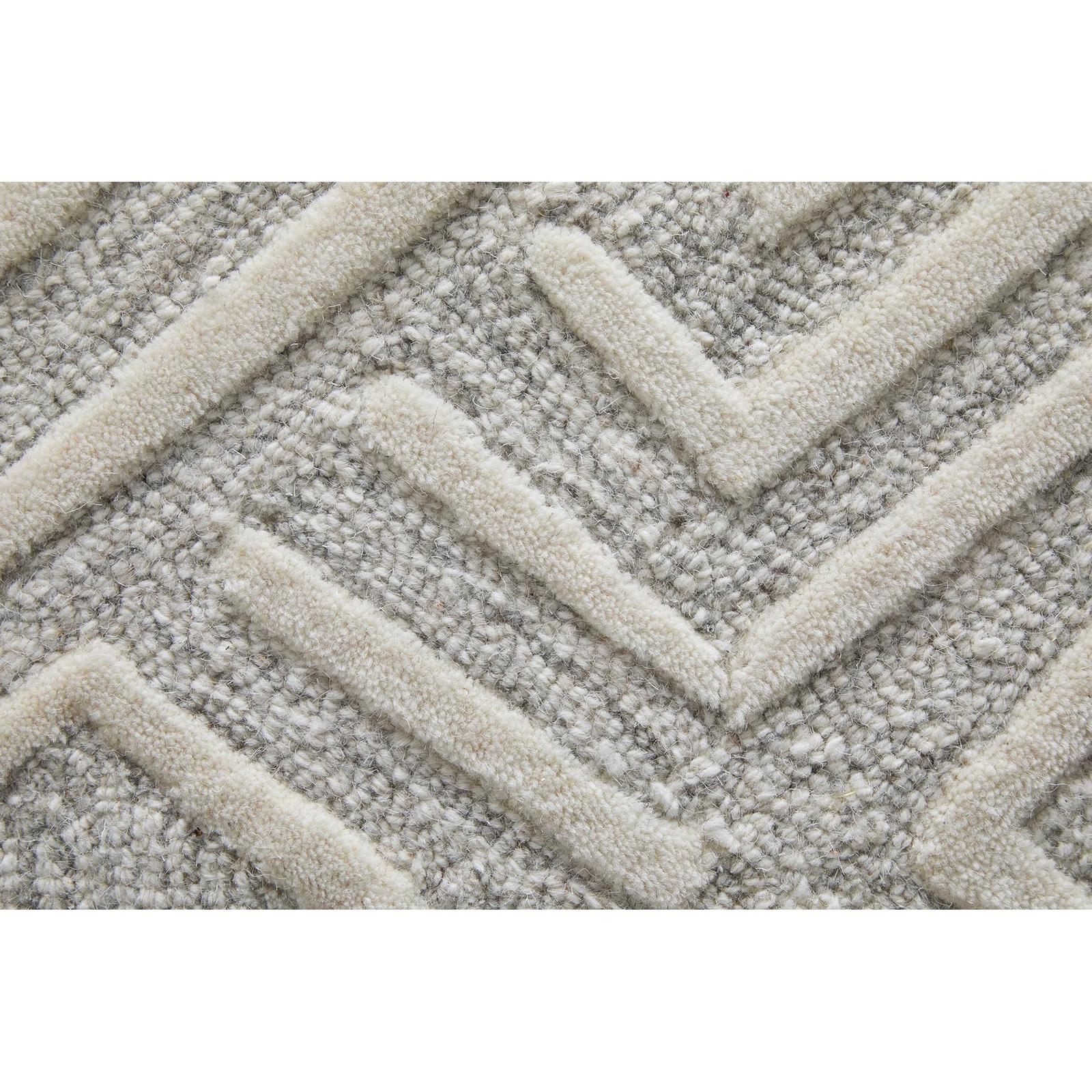 Feizy Enzo 8737F Transitional Geometric Rug in Tan/Ivory - Image 6