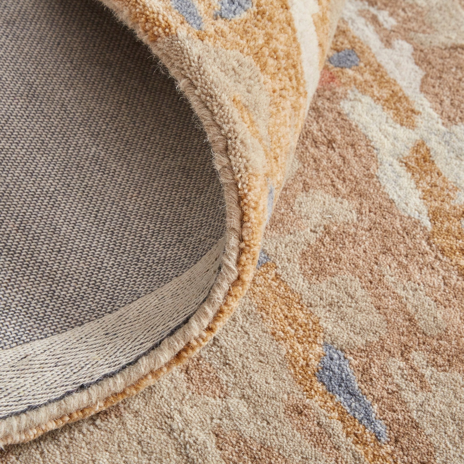 Feizy Everley 8644F Modern Abstract in Tan/Blue - Image 8