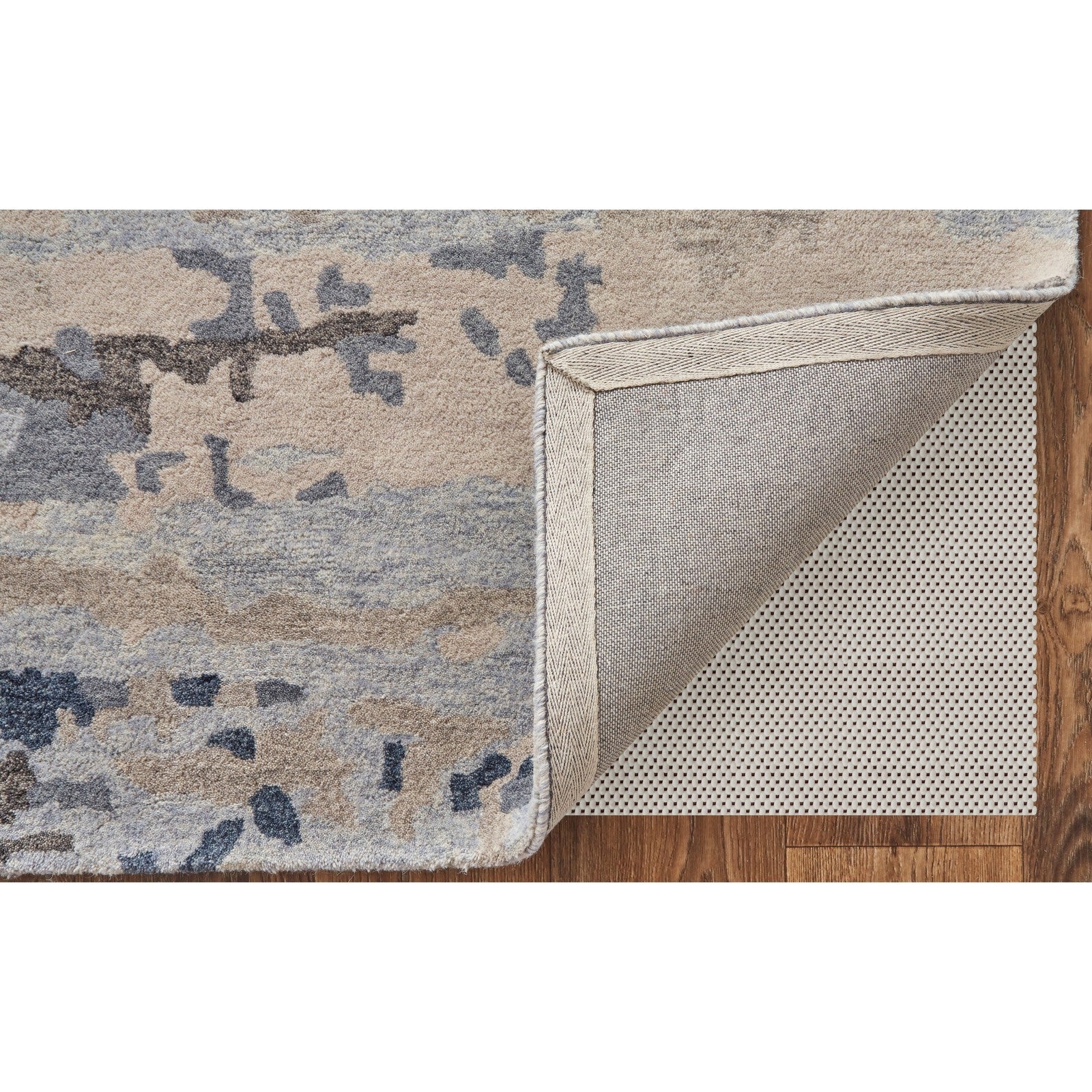 Feizy Everley 8647F Modern Abstract in Blue/Gray/Ivory - Image 6
