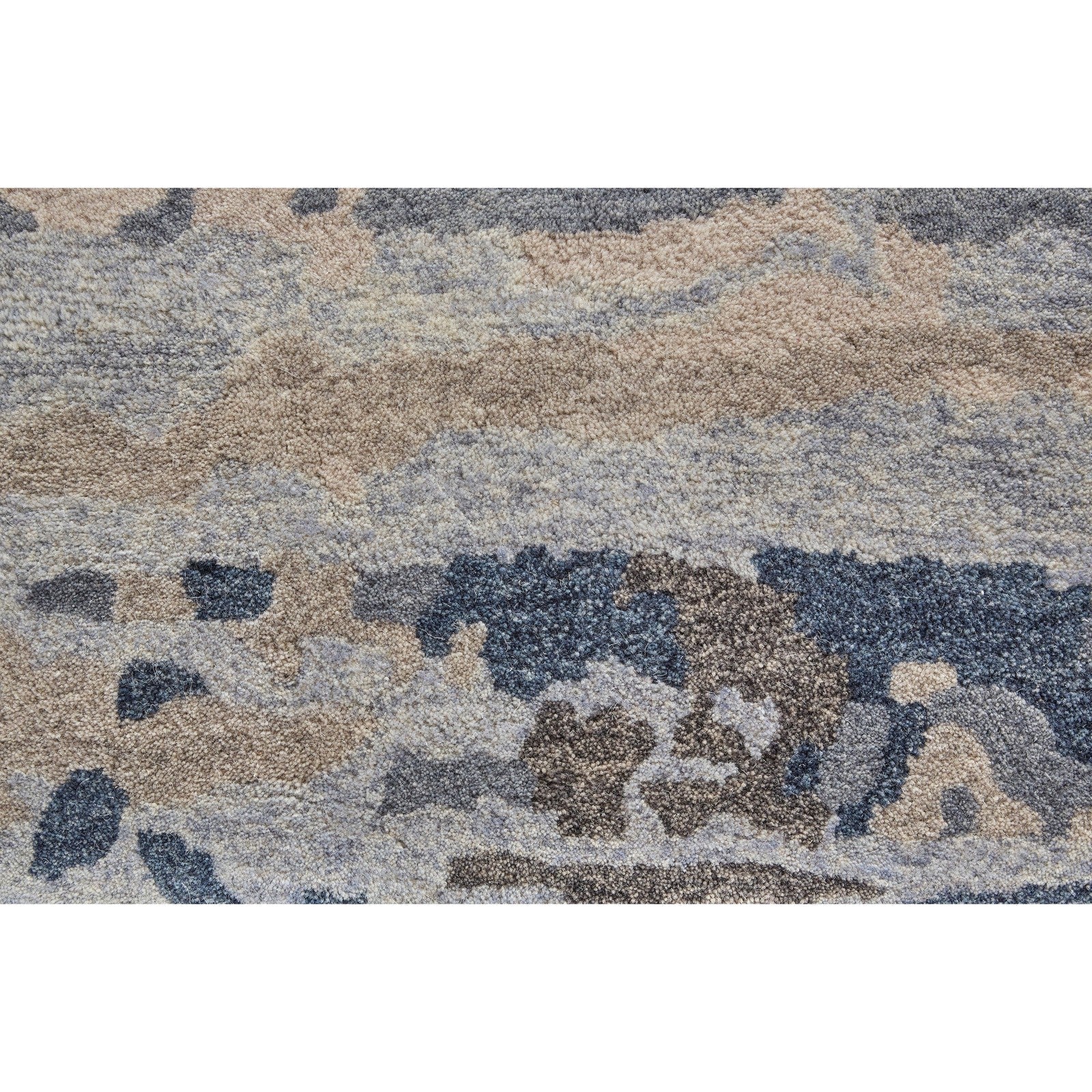 Feizy Everley 8647F Modern Abstract in Blue/Gray/Ivory - Image 8