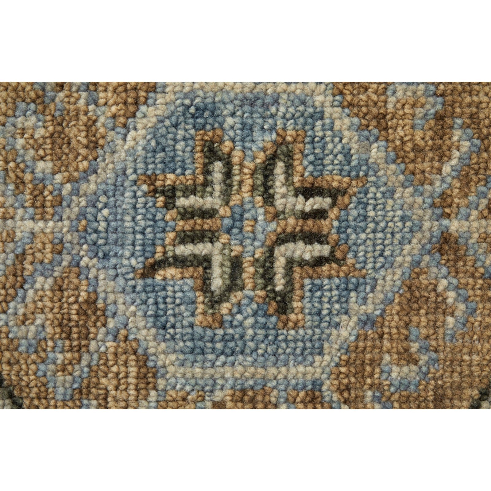Feizy Fillmore 6935F Traditional Medallion Rug in Blue/Green - Image 7