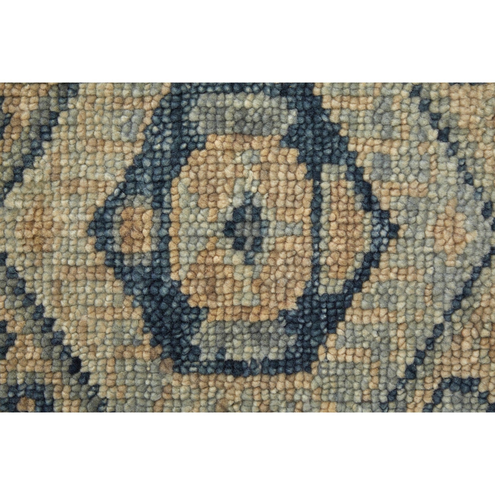 Feizy Fillmore 6943F Traditional Diamond Rug in Blue/Ivory - Image 7