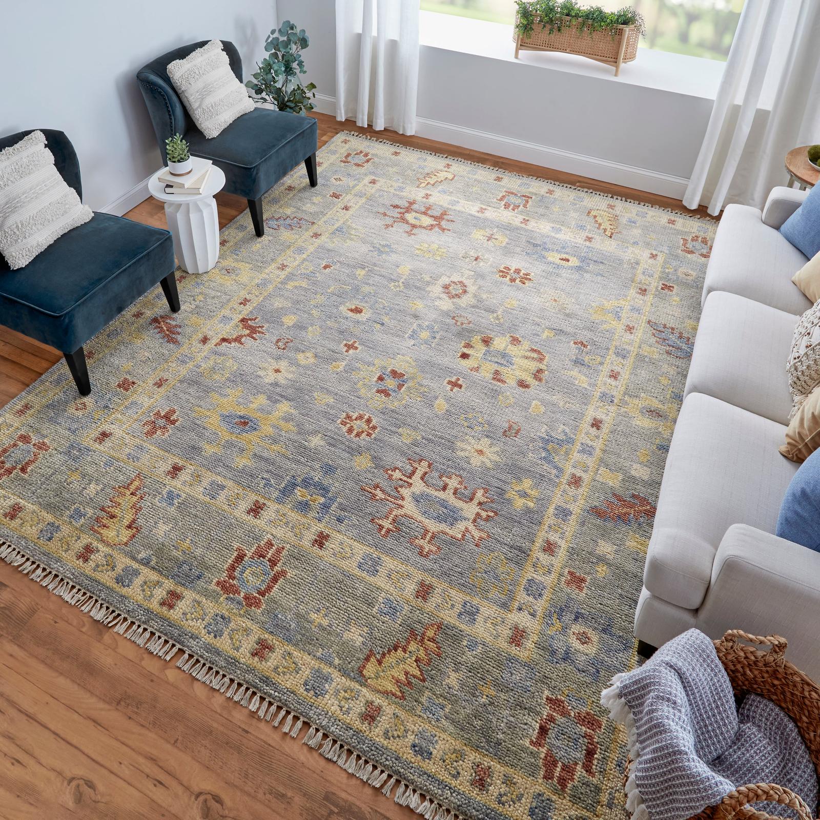 Feizy Fillmore 6954F Traditional Floral & Botanical Rug - Image 9