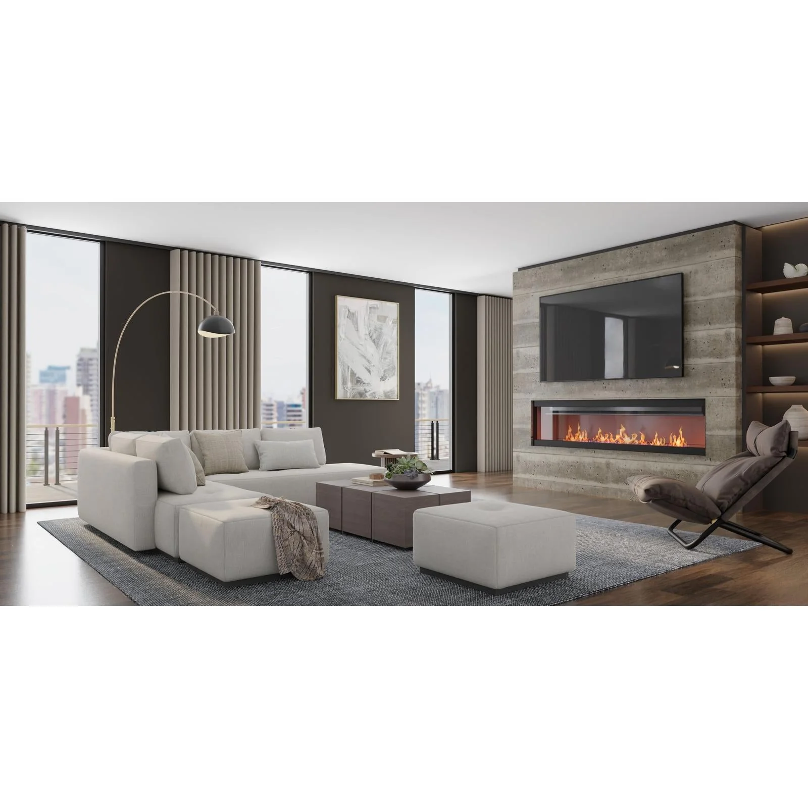 Feizy Fleetwood 8A06F Modern Solid Rug - Image 4