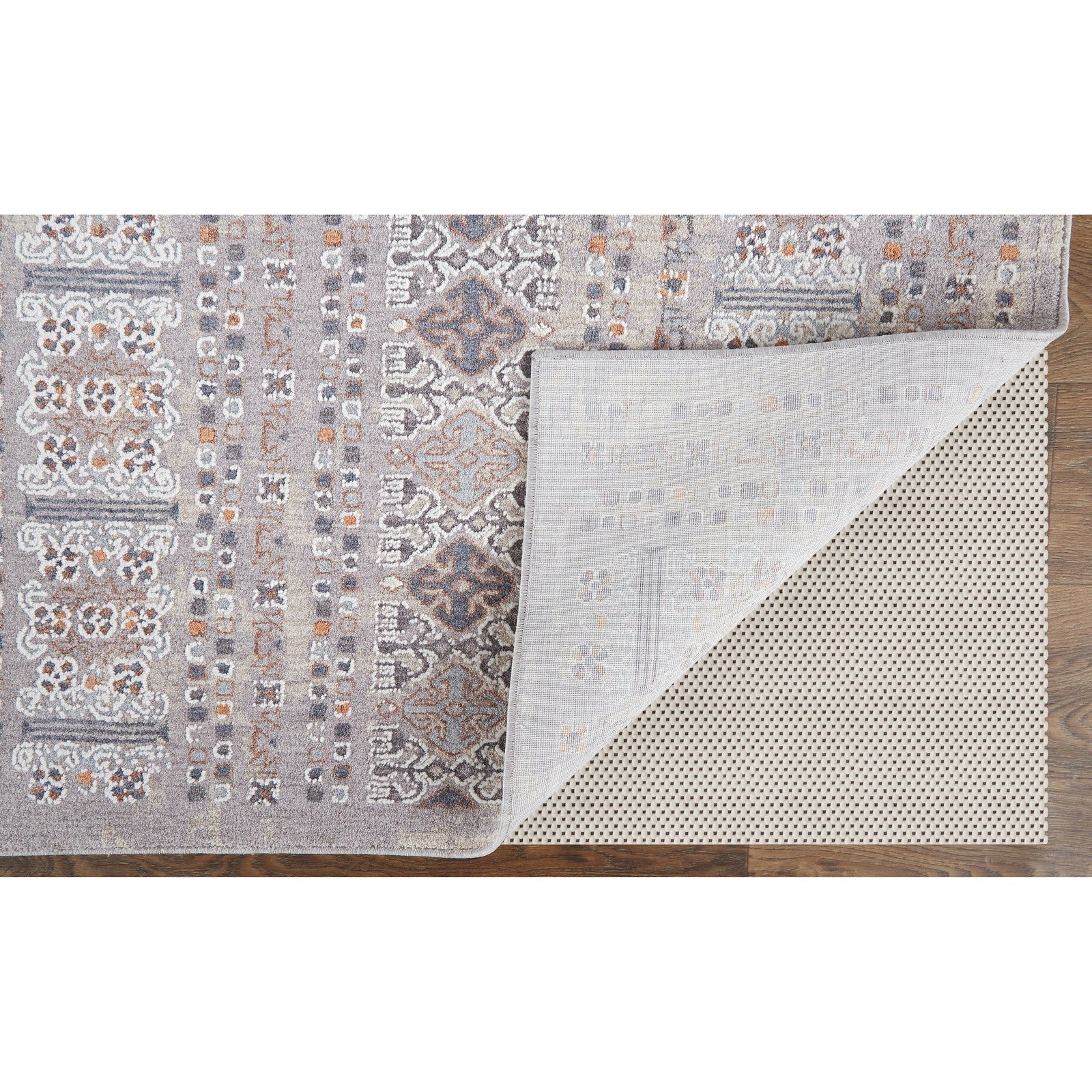 Feizy Francisco 39GCF Transitional Oriental in Orange/Gray/White - Image 3