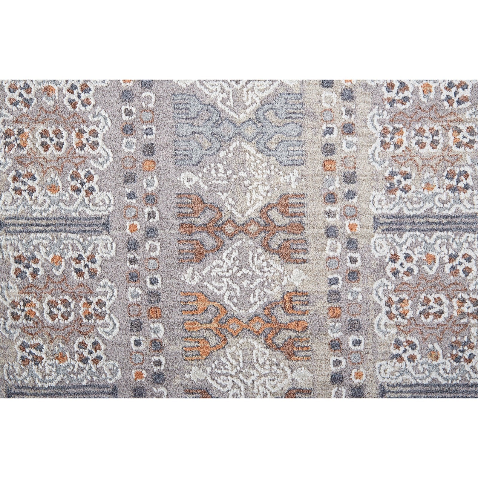 Feizy Francisco 39GCF Transitional Oriental in Orange/Gray/White - Image 5