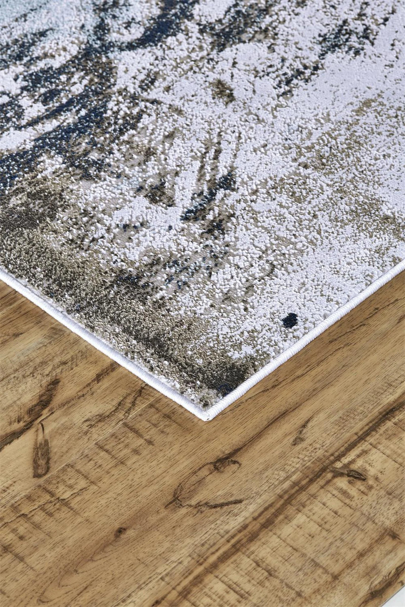 Feizy Gaspar 3833F Rug in White/Gray - Image 2