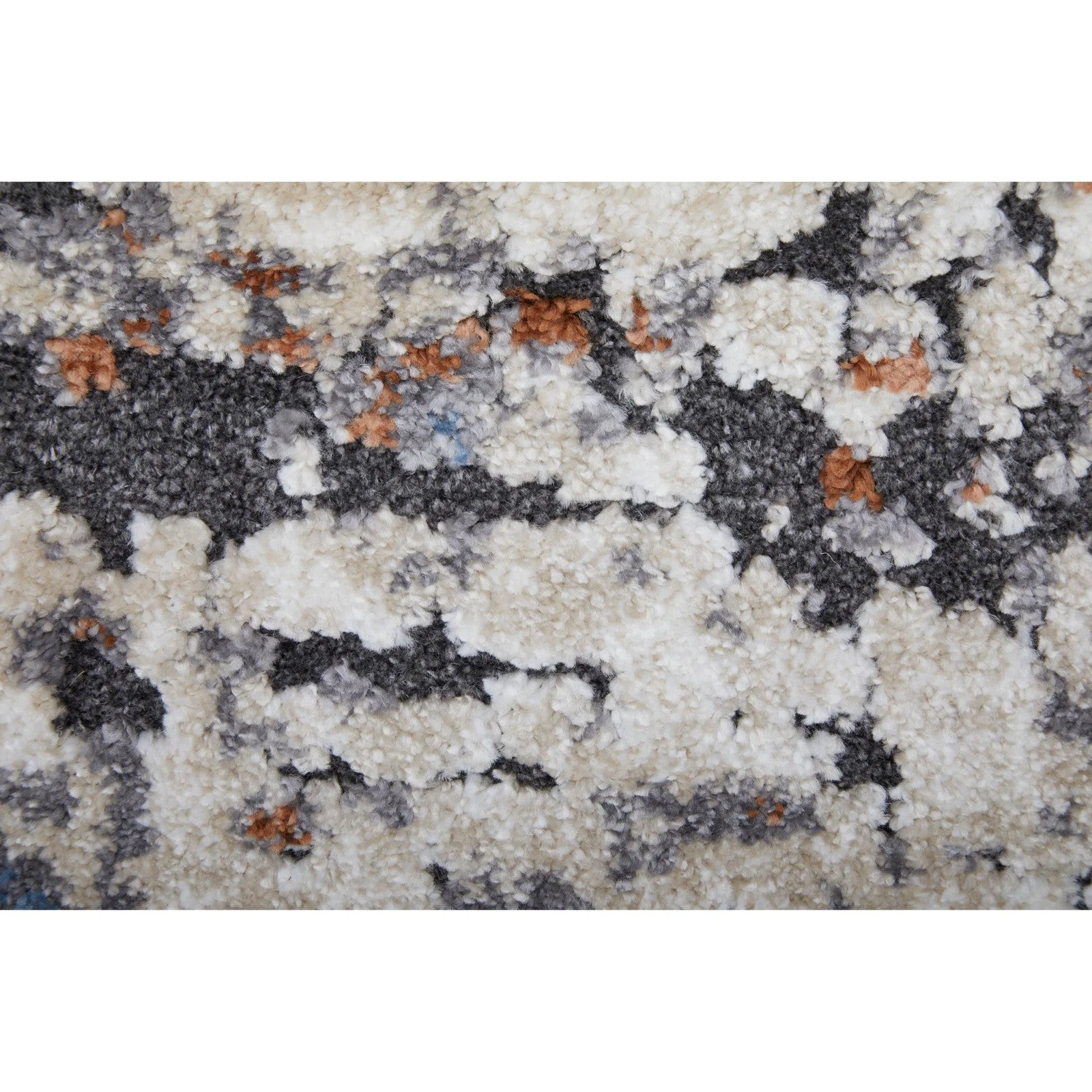 Feizy Gilmore 39MLF Modern Abstract in Ivory/Blue/Gray - Image 8