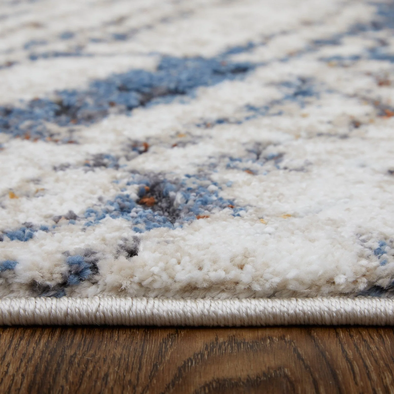 Feizy Gilmore 39MMF Modern Abstract in Ivory/Blue/Orange - Image 10