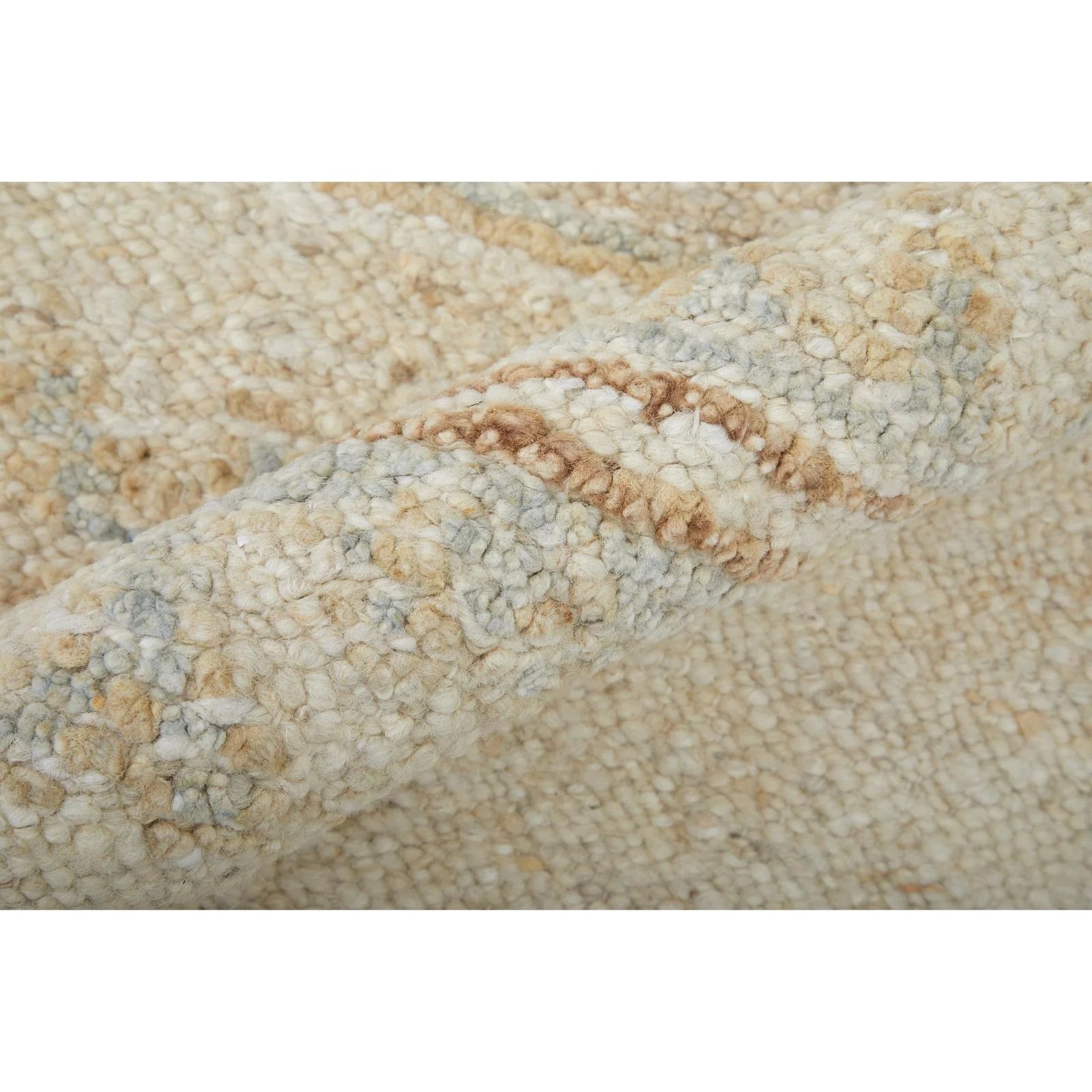 Feizy Grafton 69FLF Transitional Floral & Botanical Rug in Ivory/Orange/Gray - Image 7
