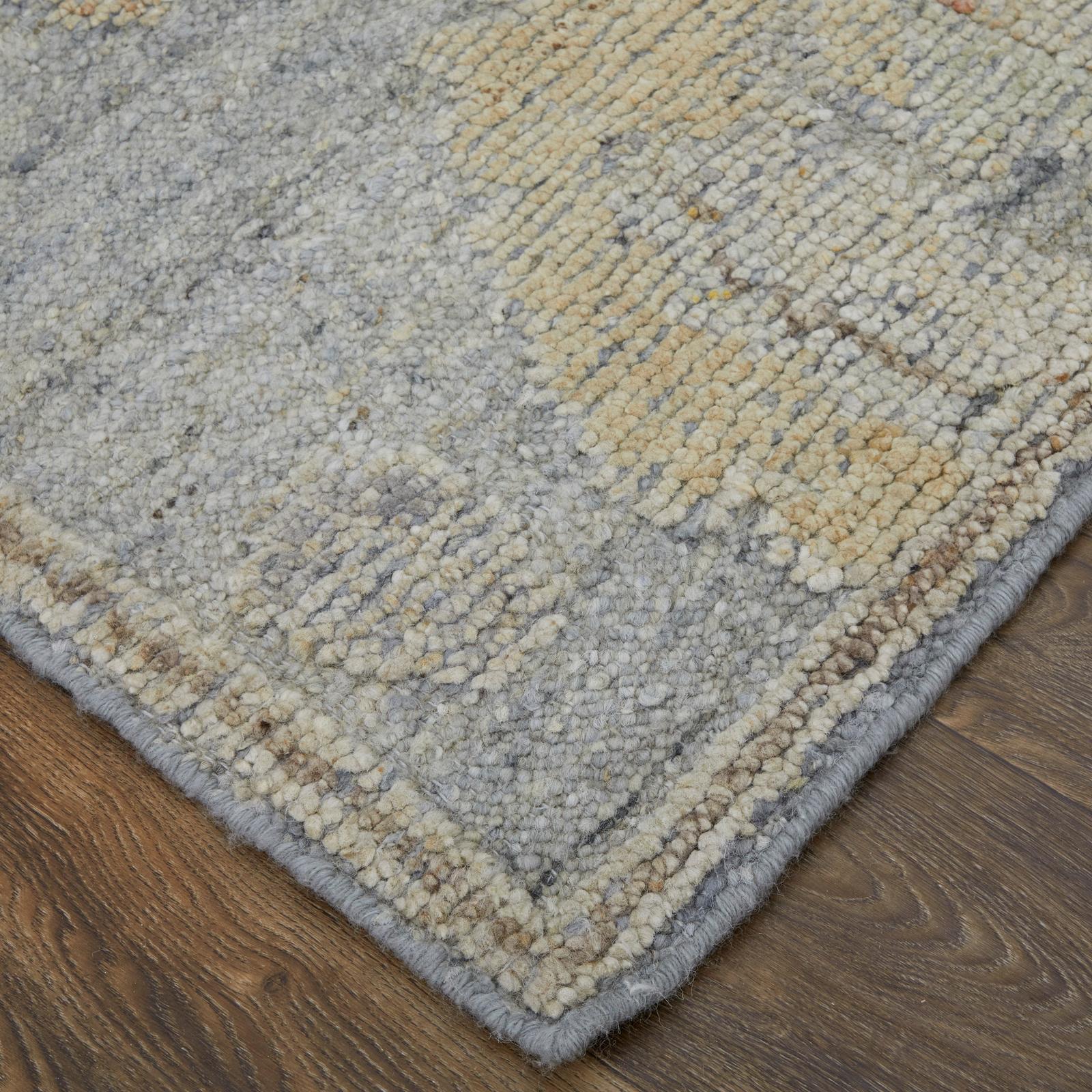 Feizy Grafton 69FMF Transitional Floral & Botanical Rug in Blue/Gray/Yellow - Image 5