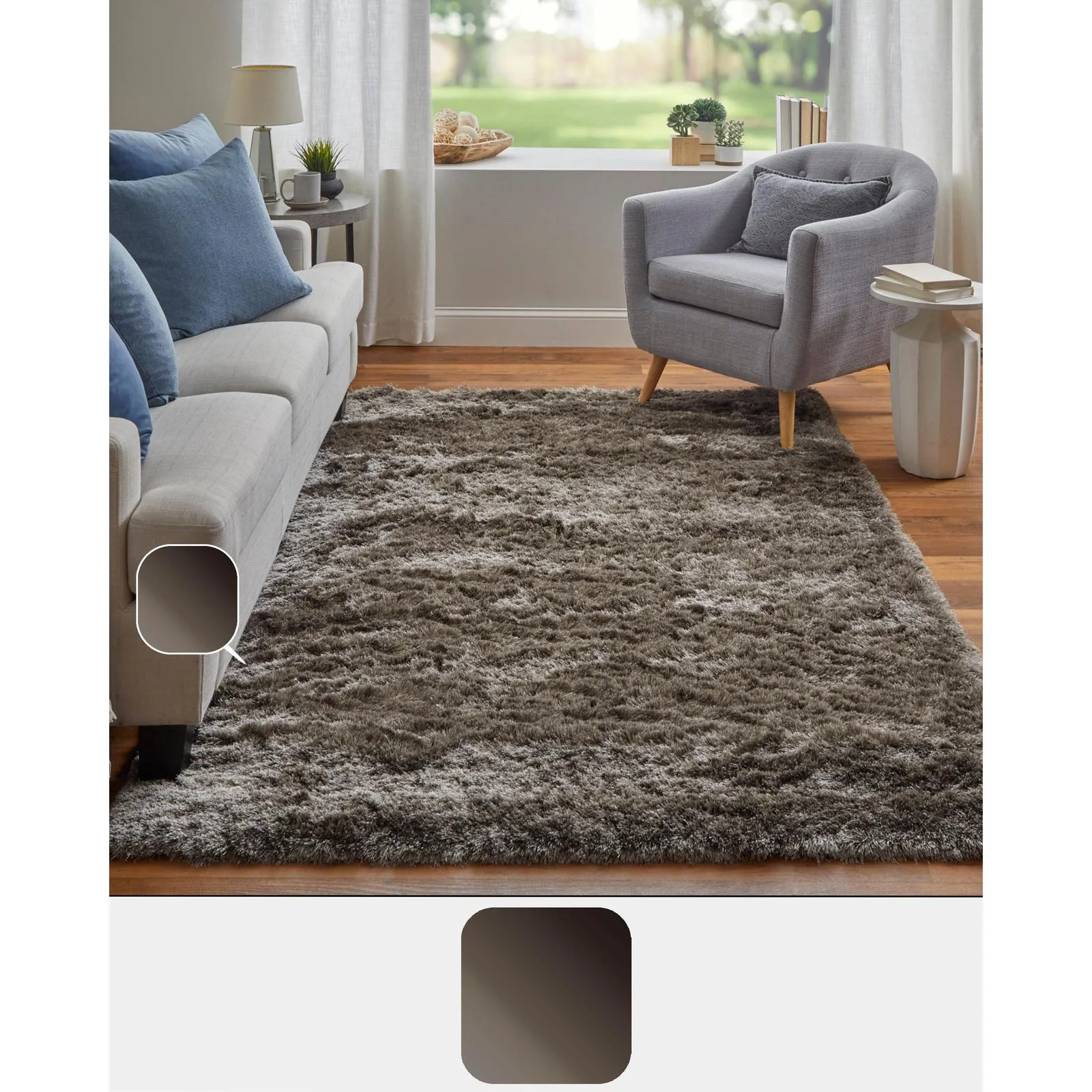 Feizy Indochine 4550F Modern Solid Rug - Image 22