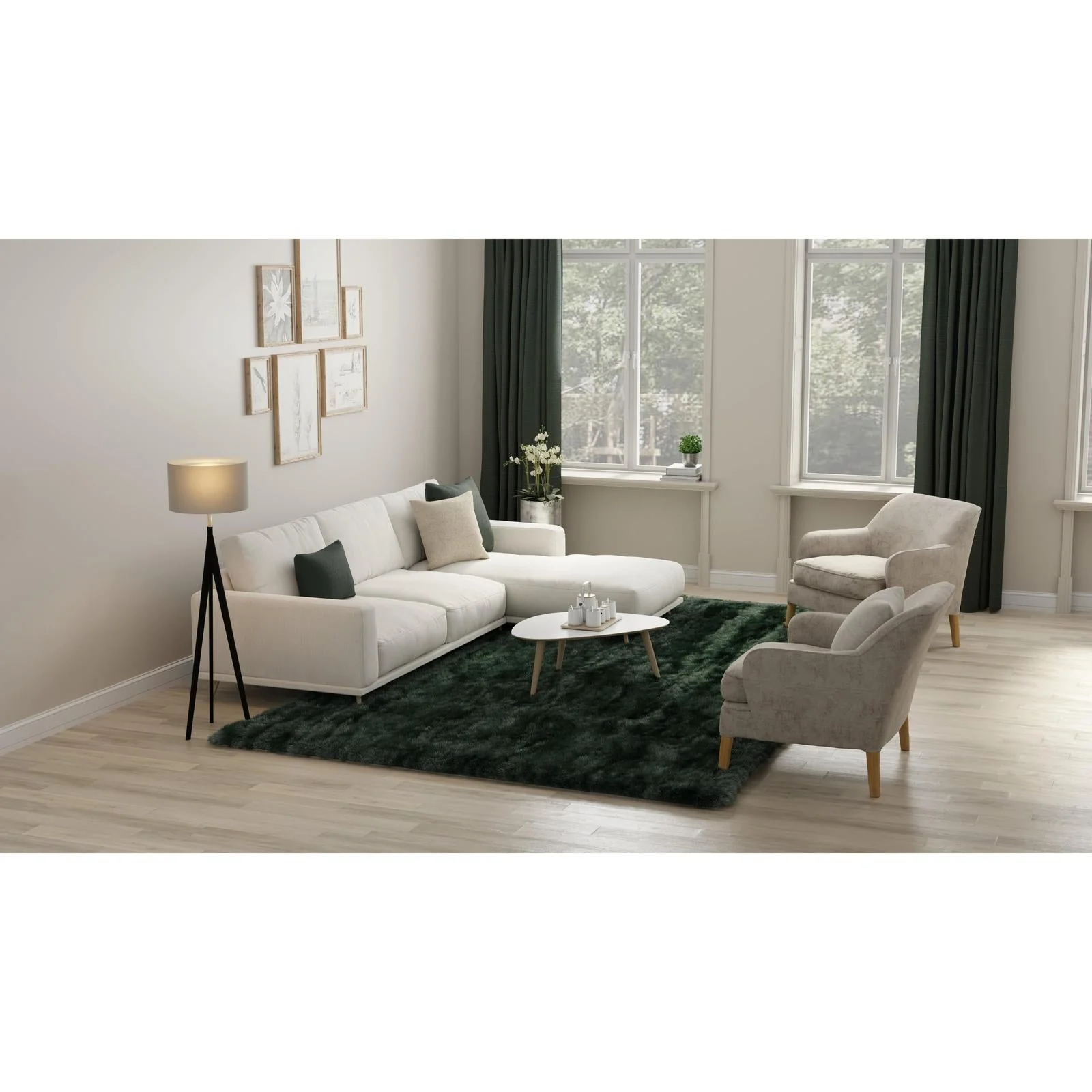 Feizy Indochine 4550F Modern Solid Rug - Image 27
