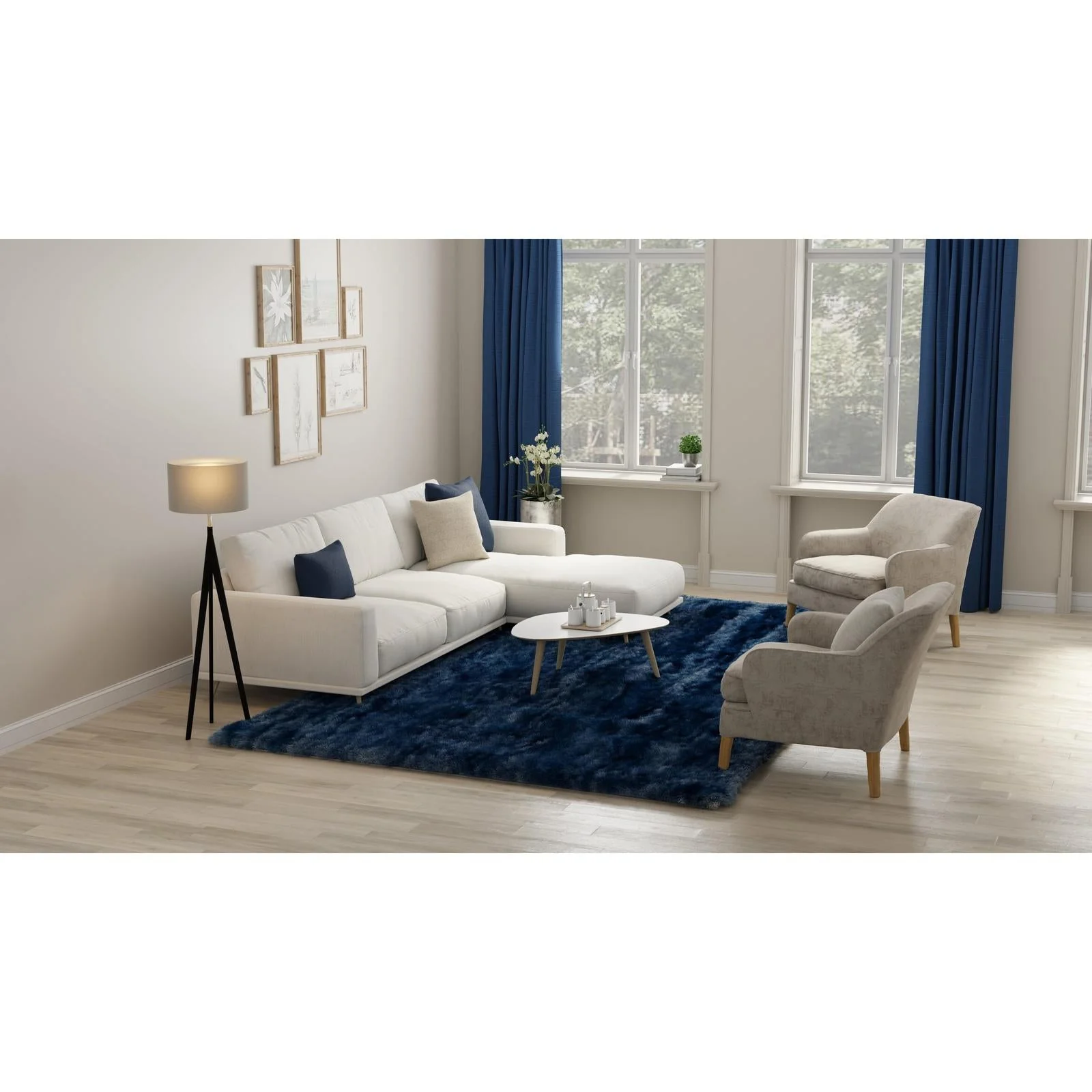 Feizy Indochine 4550F Modern Solid Rug - Image 5