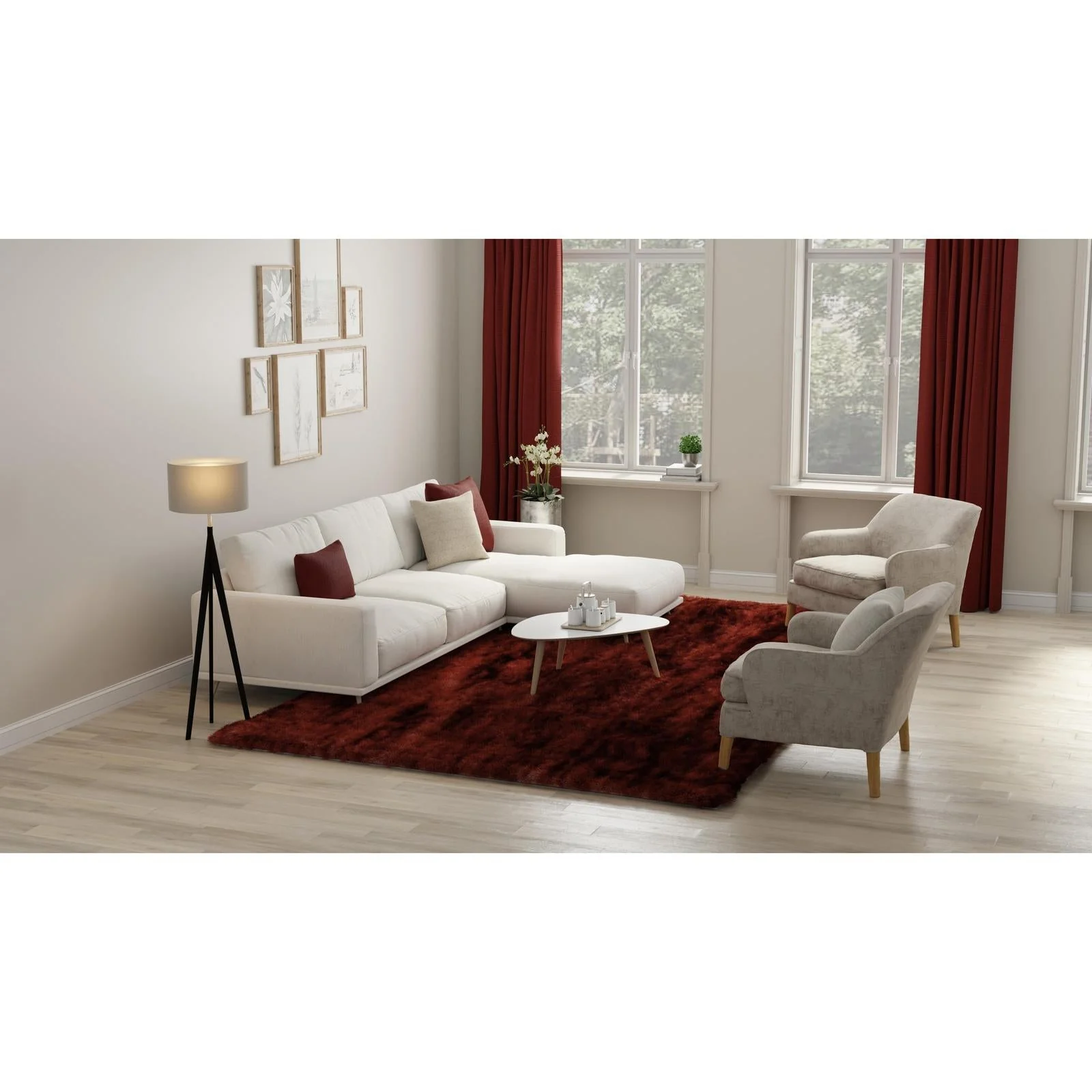 Feizy Indochine 4550F Modern Solid Rug - Image 50