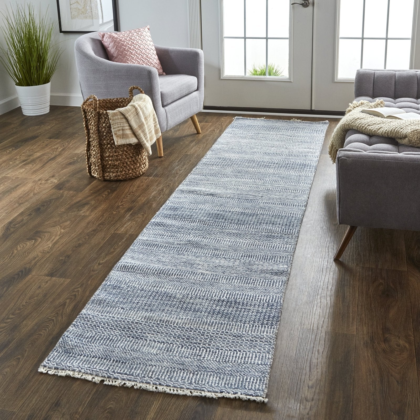 Feizy Janson I6062 Rug in Blue / Gray - Image 3