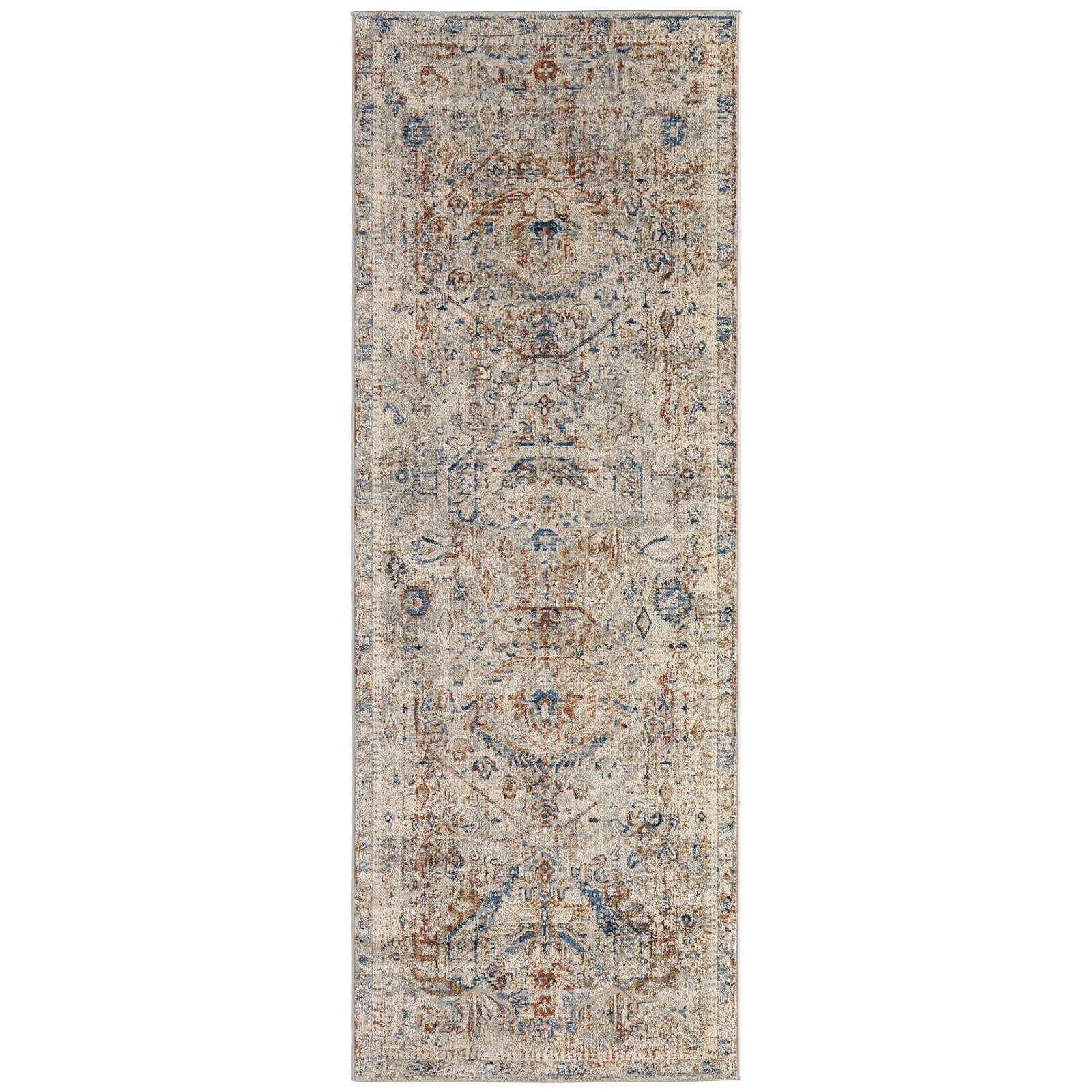 Feizy Kaia 39GJF Transitional Medallion in Tan/Orange/Red - Image 7