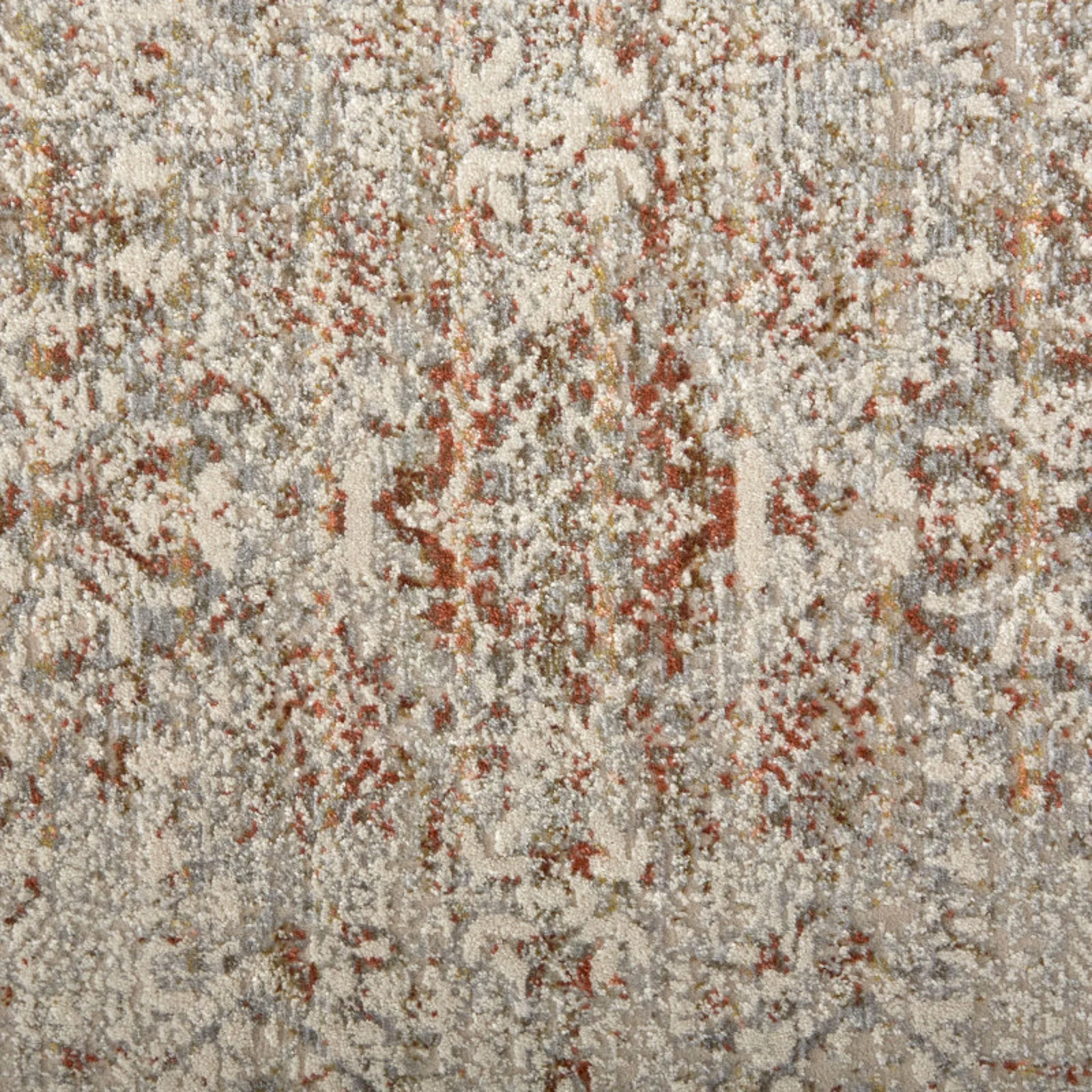 Feizy Kaia 39GKF Transitional Distressed in Tan/Ivory/Orange - Image 5