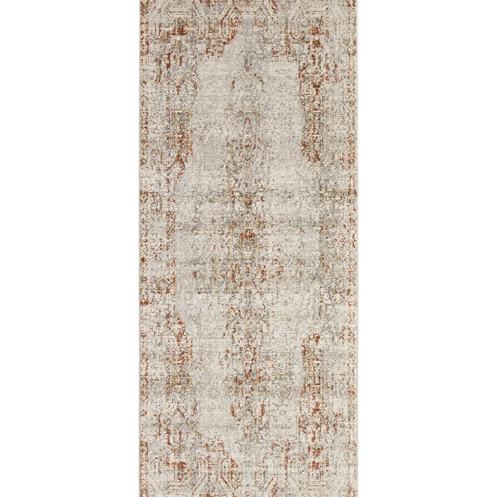 Feizy Kaia 39GKF Transitional Distressed in Tan/Ivory/Orange - Image 7