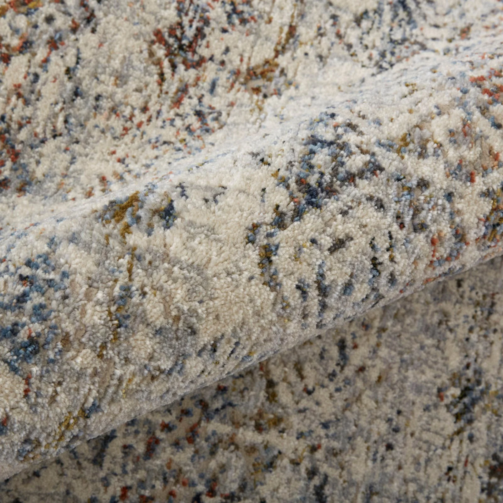 Feizy Kaia 39GLF Transitional Distressed in Tan/Ivory/Blue - Image 4