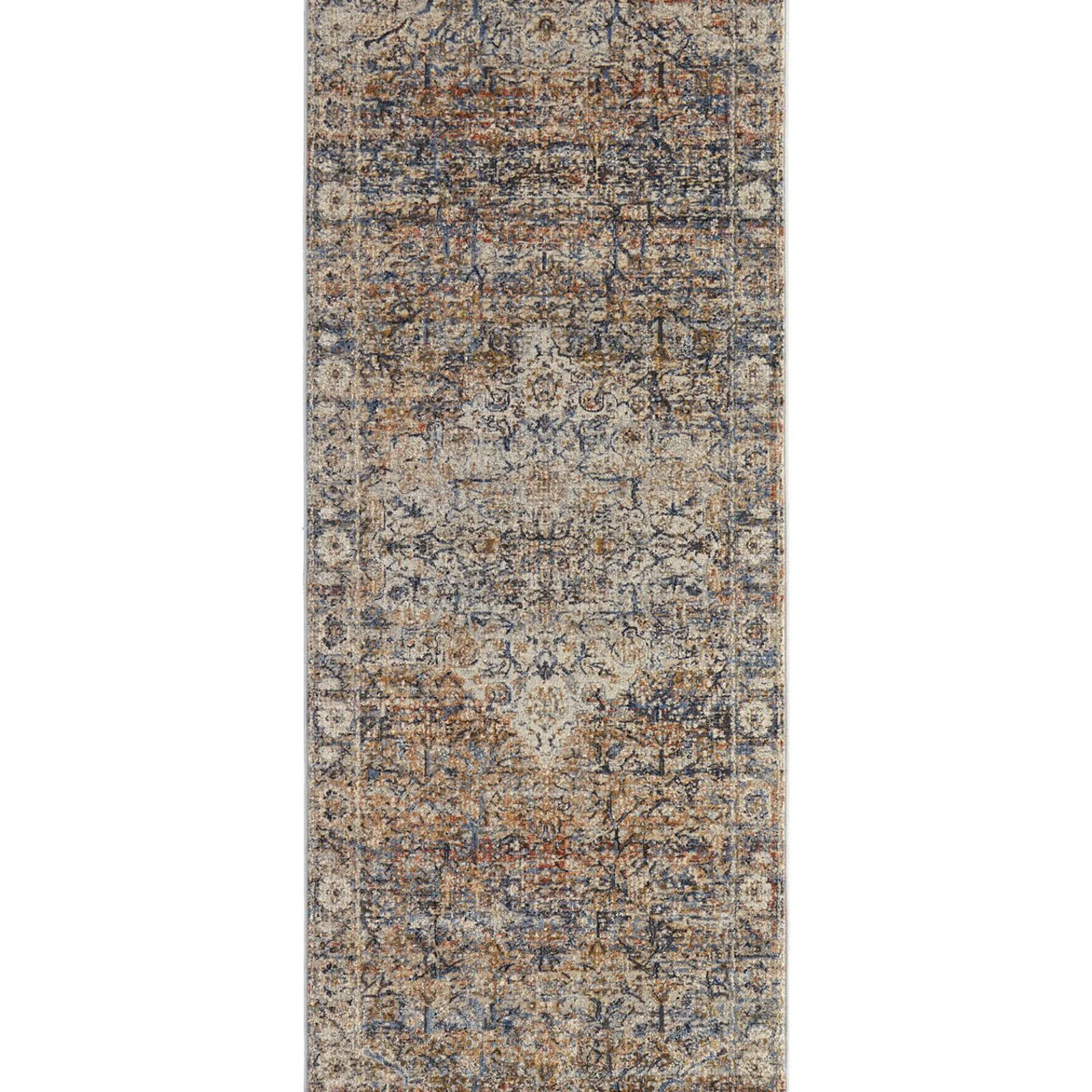 Feizy Kaia 39GMF Transitional Medallion in Tan/Orange/Blue - Image 8