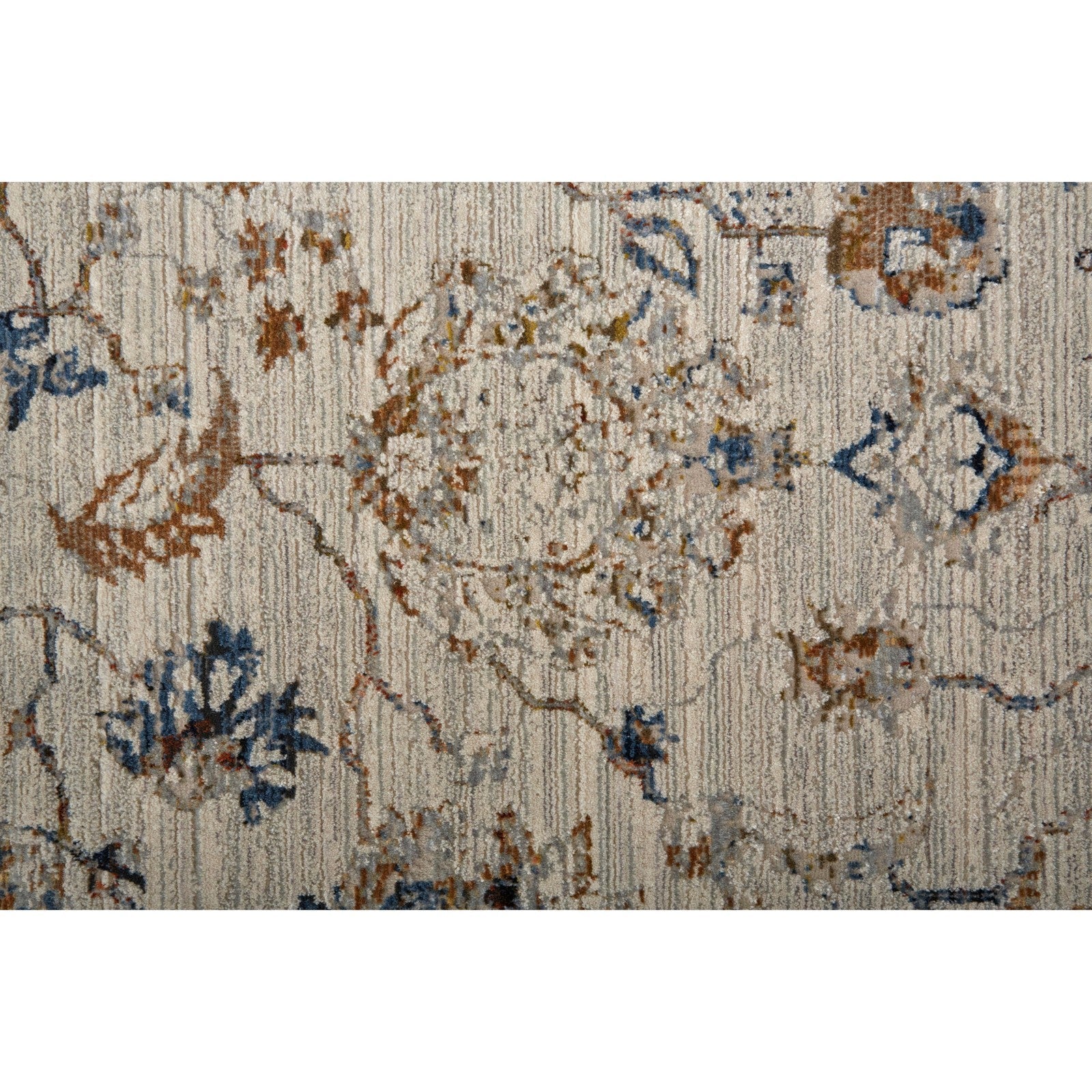 Feizy Kaia 39GPF Transitional Floral & Botanical in Ivory/Orange/Blue - Image 6
