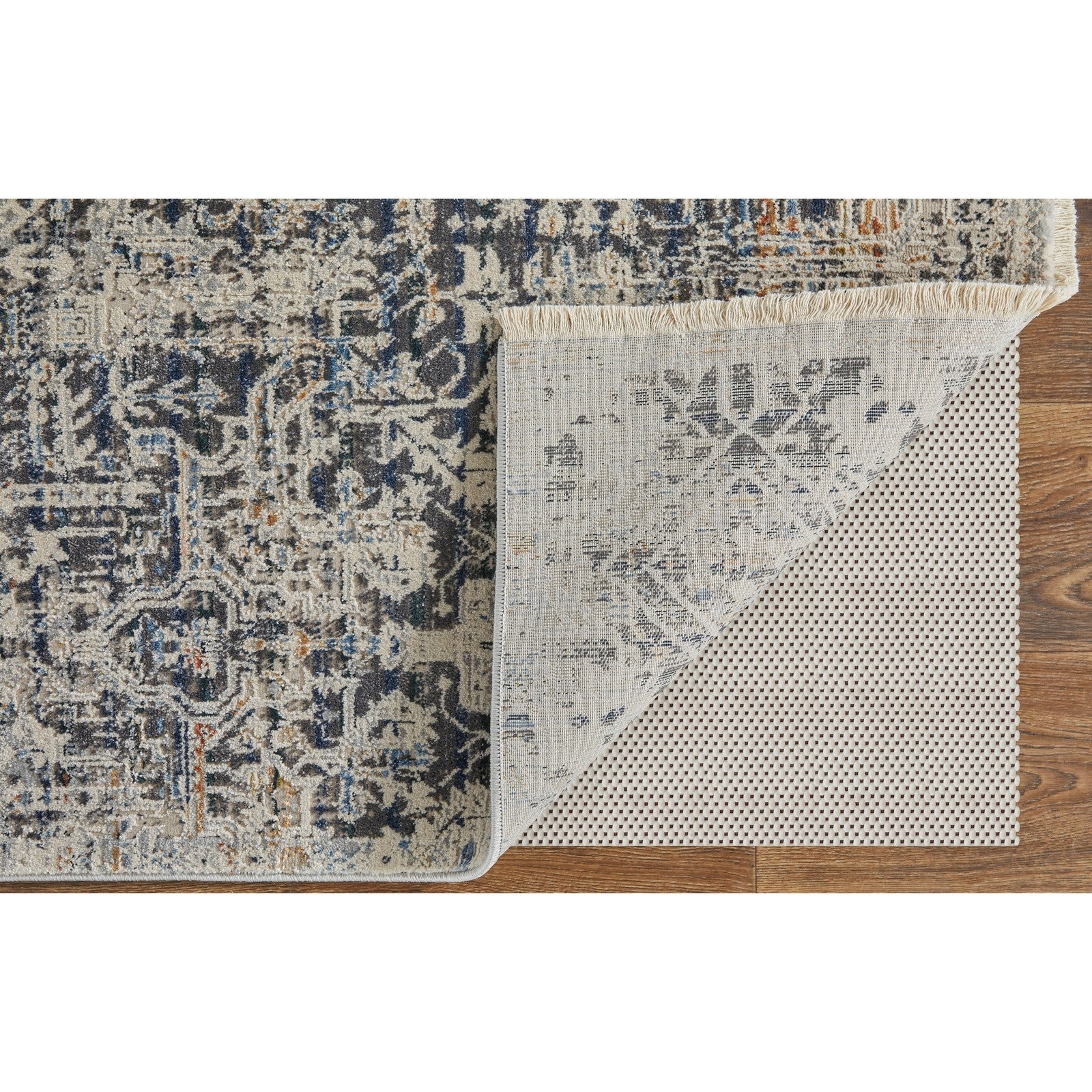 Feizy Kaia 39HUF Transitional Distressed in Ivory/Gray/Taupe - Image 3