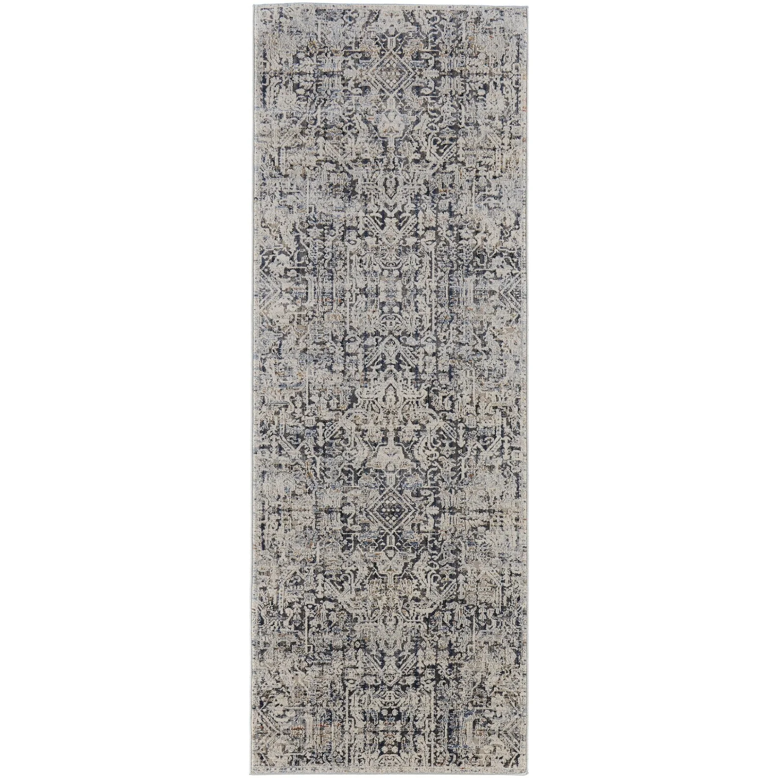 Feizy Kaia 39HUF Transitional Distressed in Ivory/Gray/Taupe - Image 5