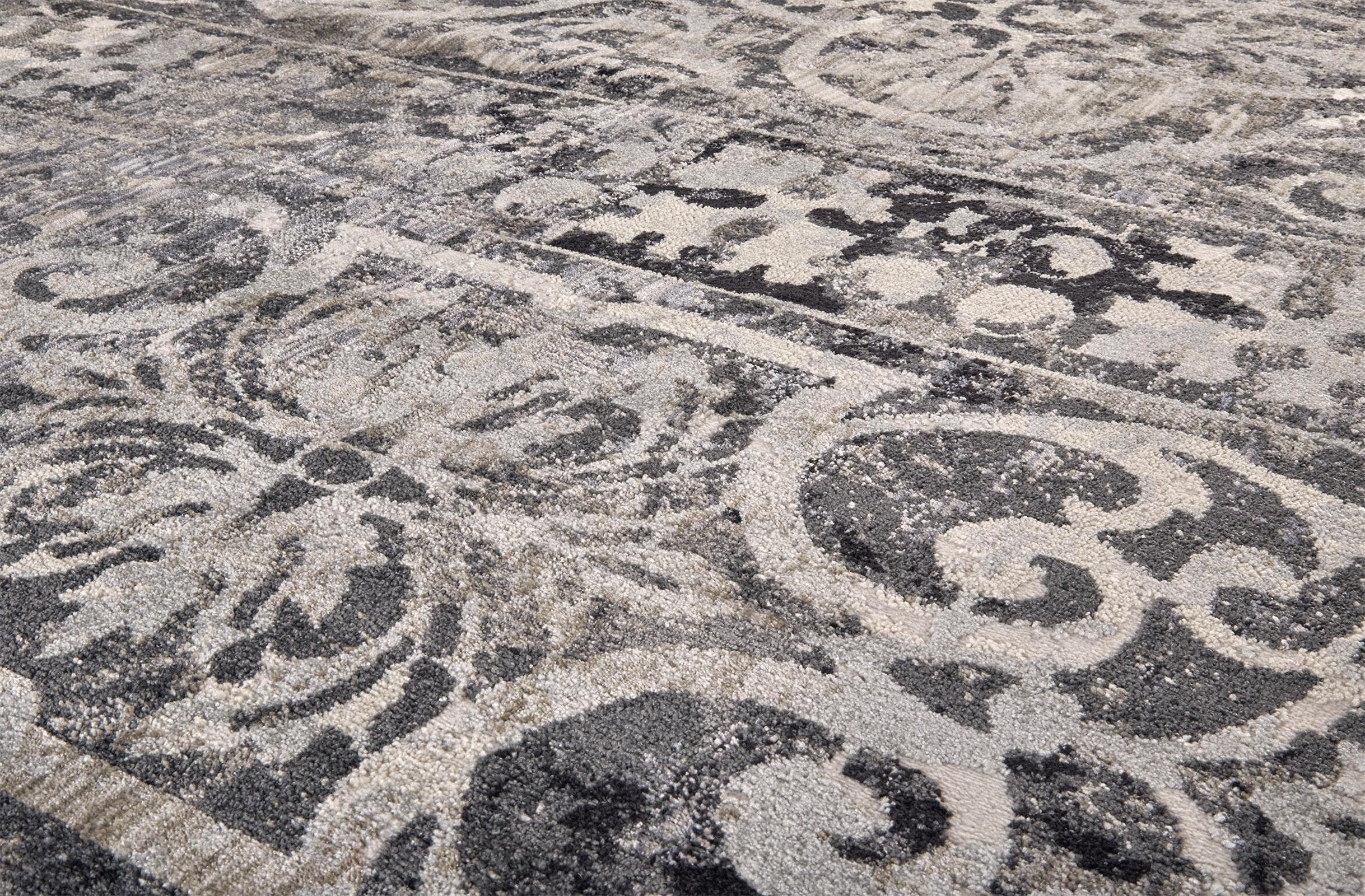 Feizy Kano 3871F Rug in Charcoal/Ivory - Image 11