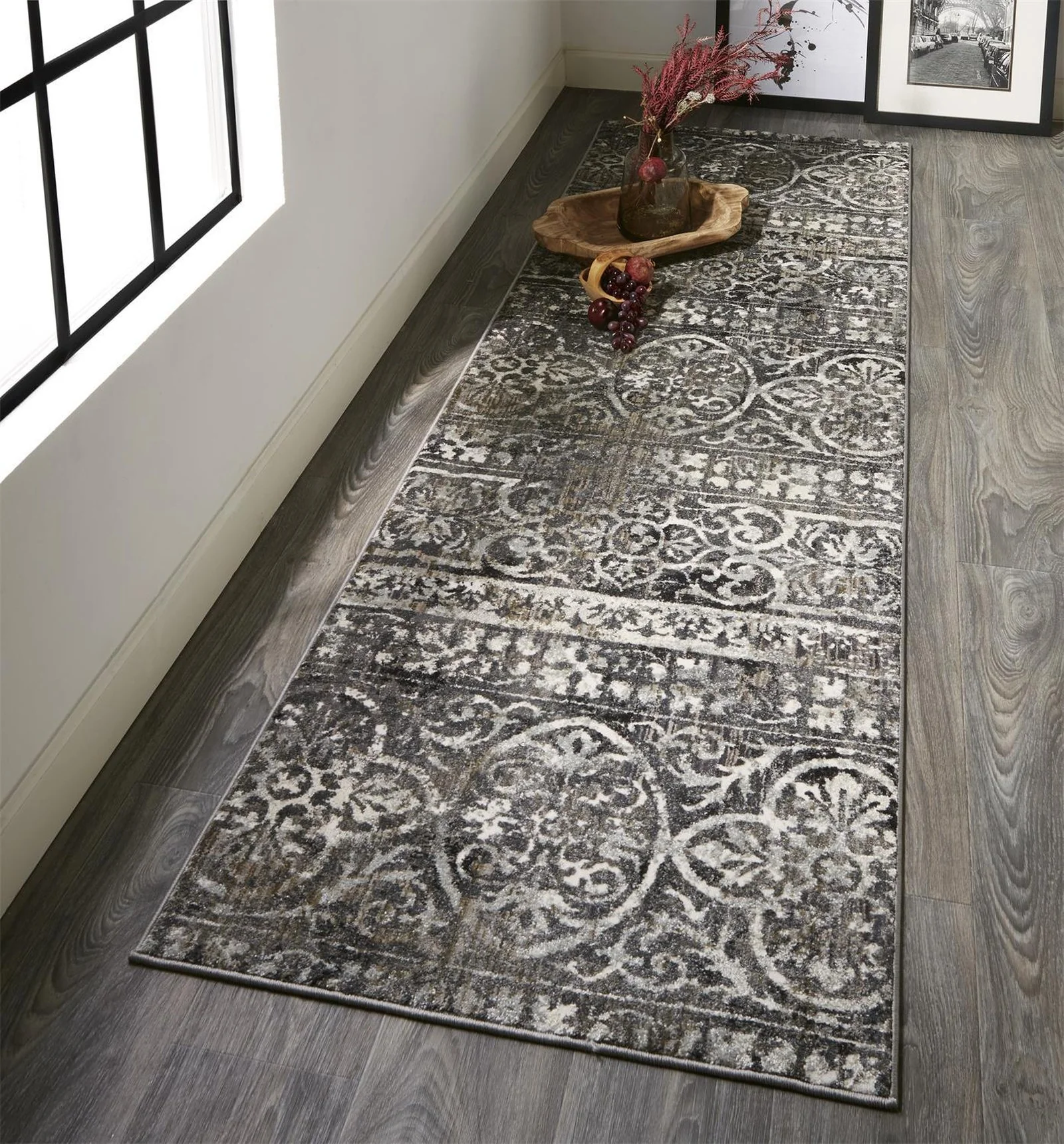 Feizy Kano 3871F Rug in Charcoal/Ivory - Image 13
