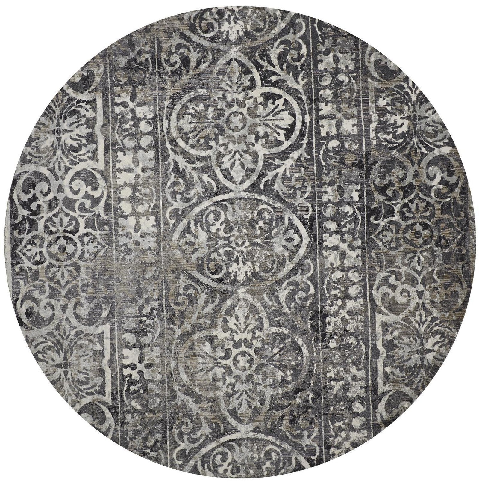 Feizy Kano 3871F Rug in Charcoal/Ivory - Image 2