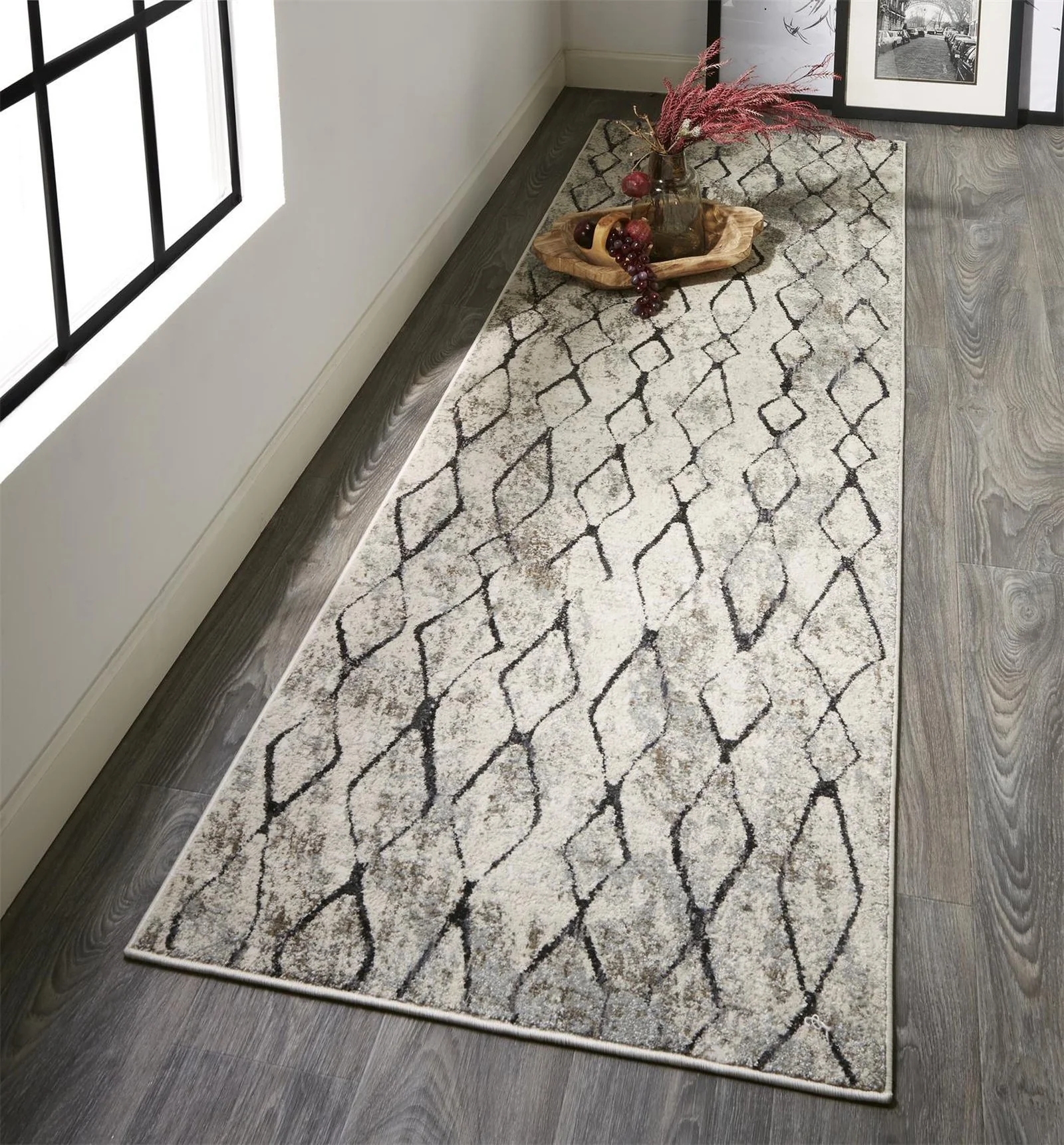 Feizy Kano 3872F Rug in Sand/Charcoal - Image 3