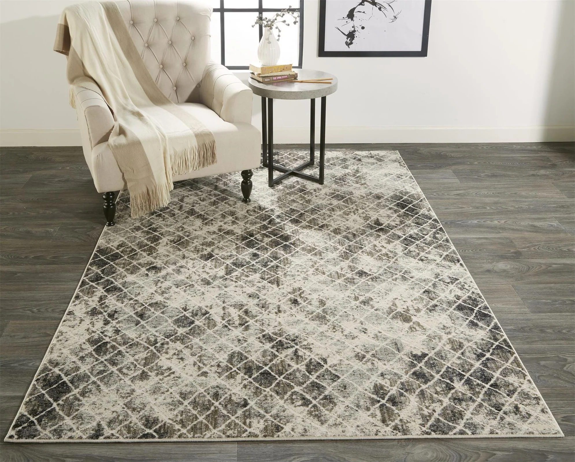 Feizy Kano 3873F Rug in Sand/Ivory - Image 2