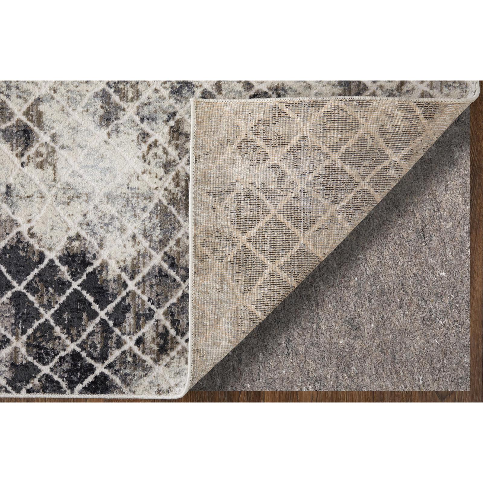 Feizy Kano 3873F Transitional Diamond Rug in Ivory/Gray/Taupe - Image 4