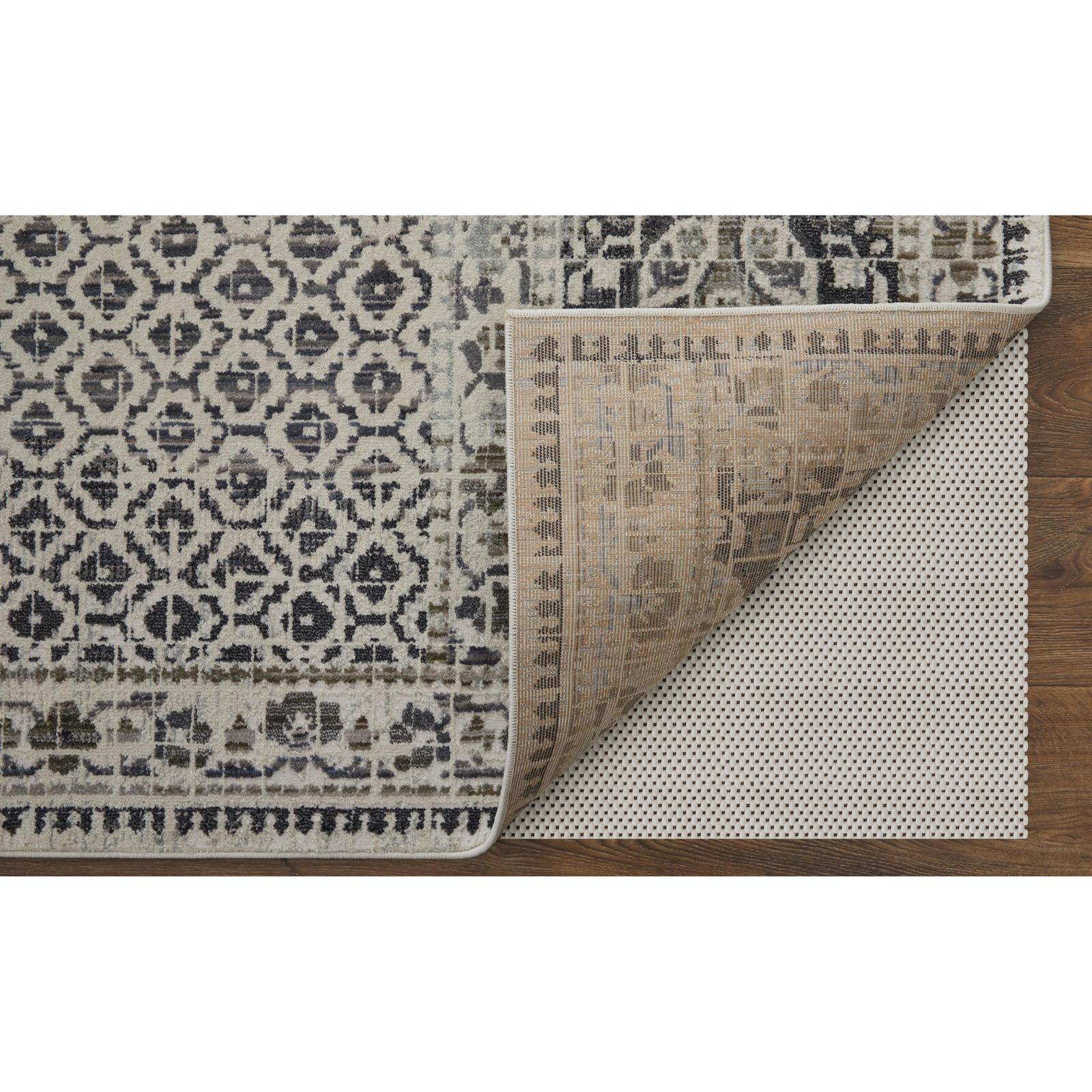 Feizy Kano 3874F Transitional Distressed Rug in Ivory/Taupe/Gray - Image 5