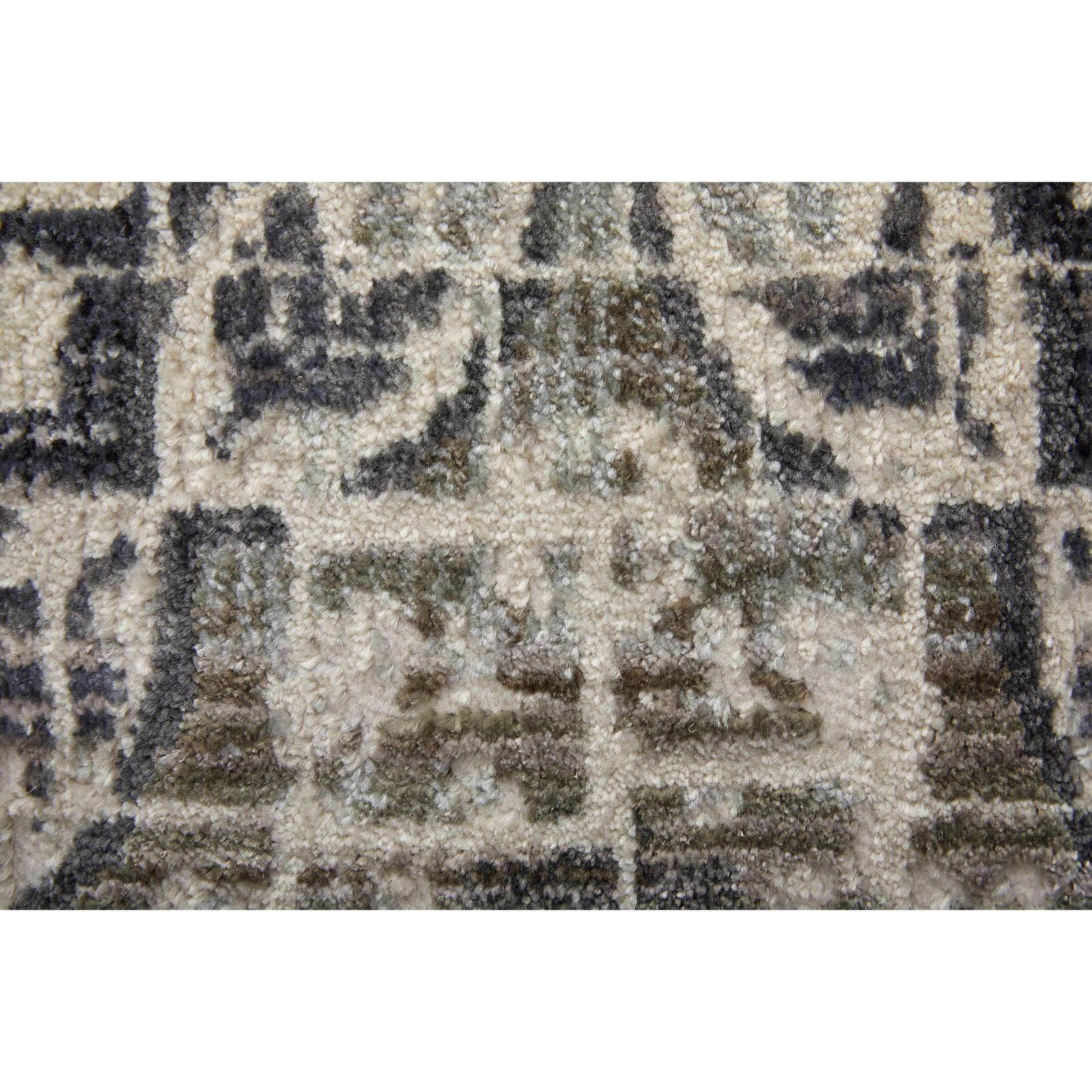 Feizy Kano 3874F Transitional Distressed Rug in Ivory/Taupe/Gray - Image 7