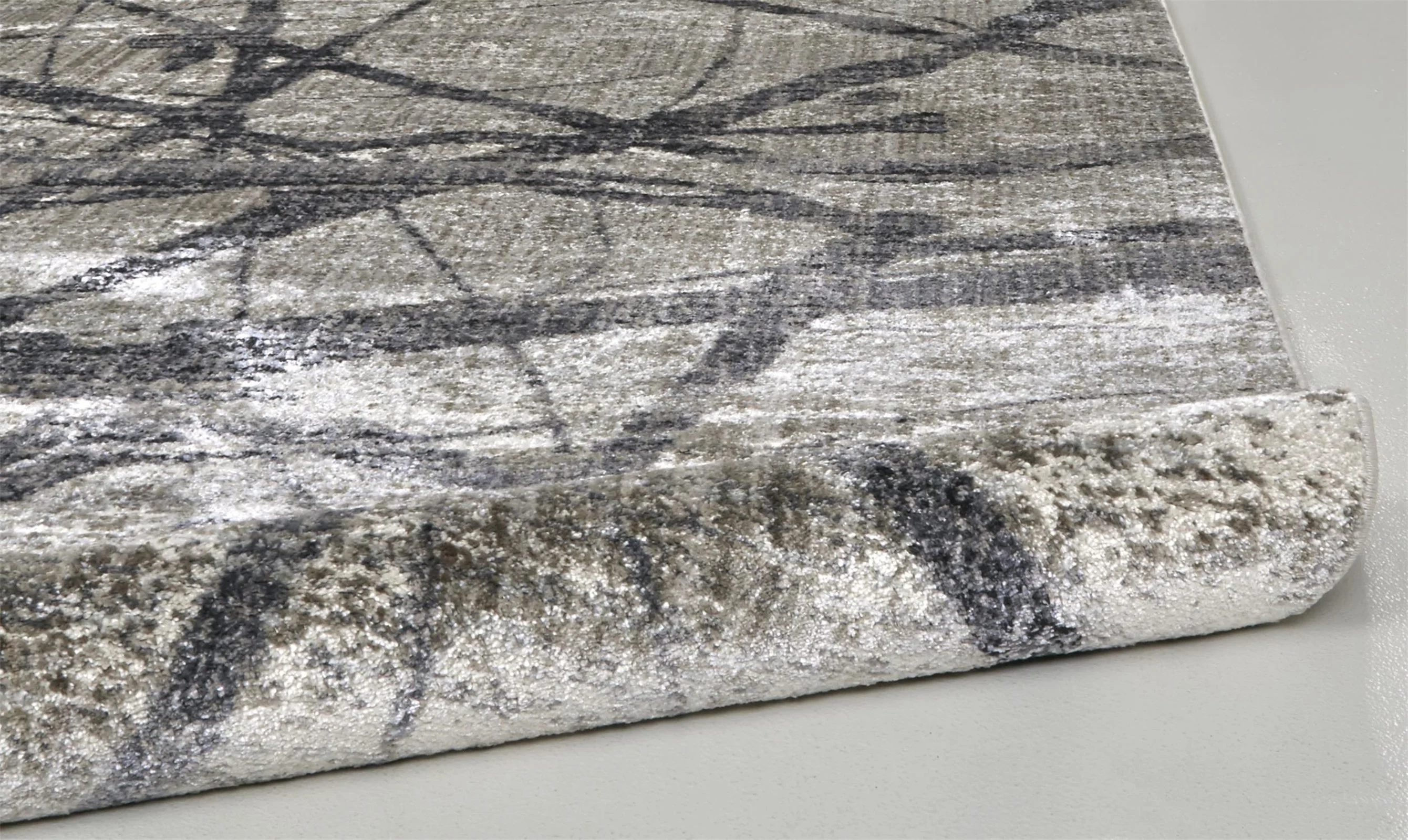 Feizy Kano 3877F Rug in Charcoal/Gray - Image 14
