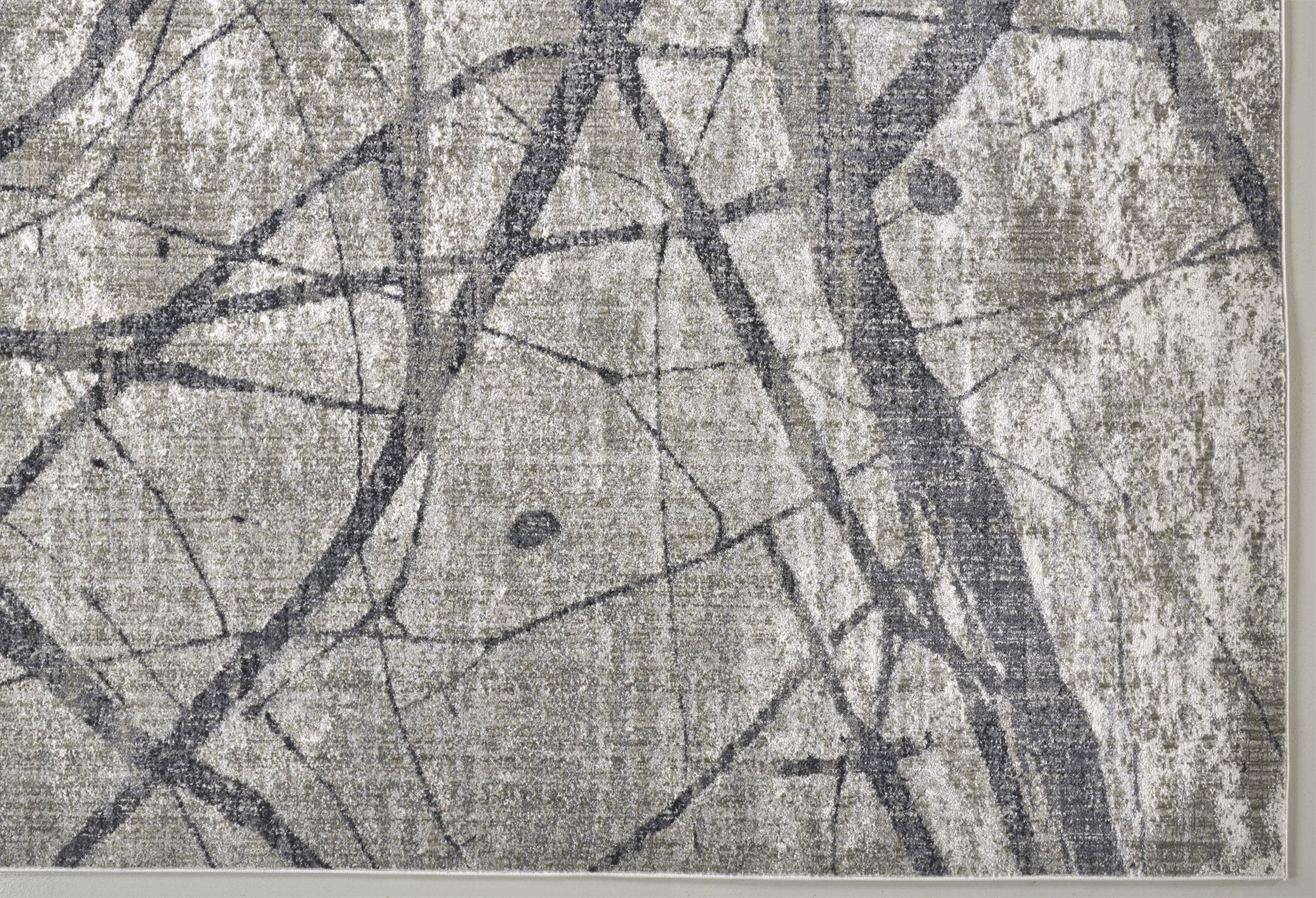 Feizy Kano 3877F Rug in Charcoal/Gray - Image 4