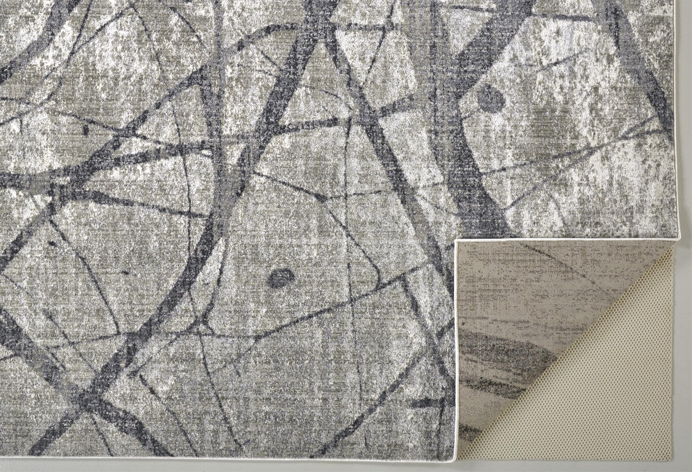 Feizy Kano 3877F Rug in Charcoal/Gray - Image 5