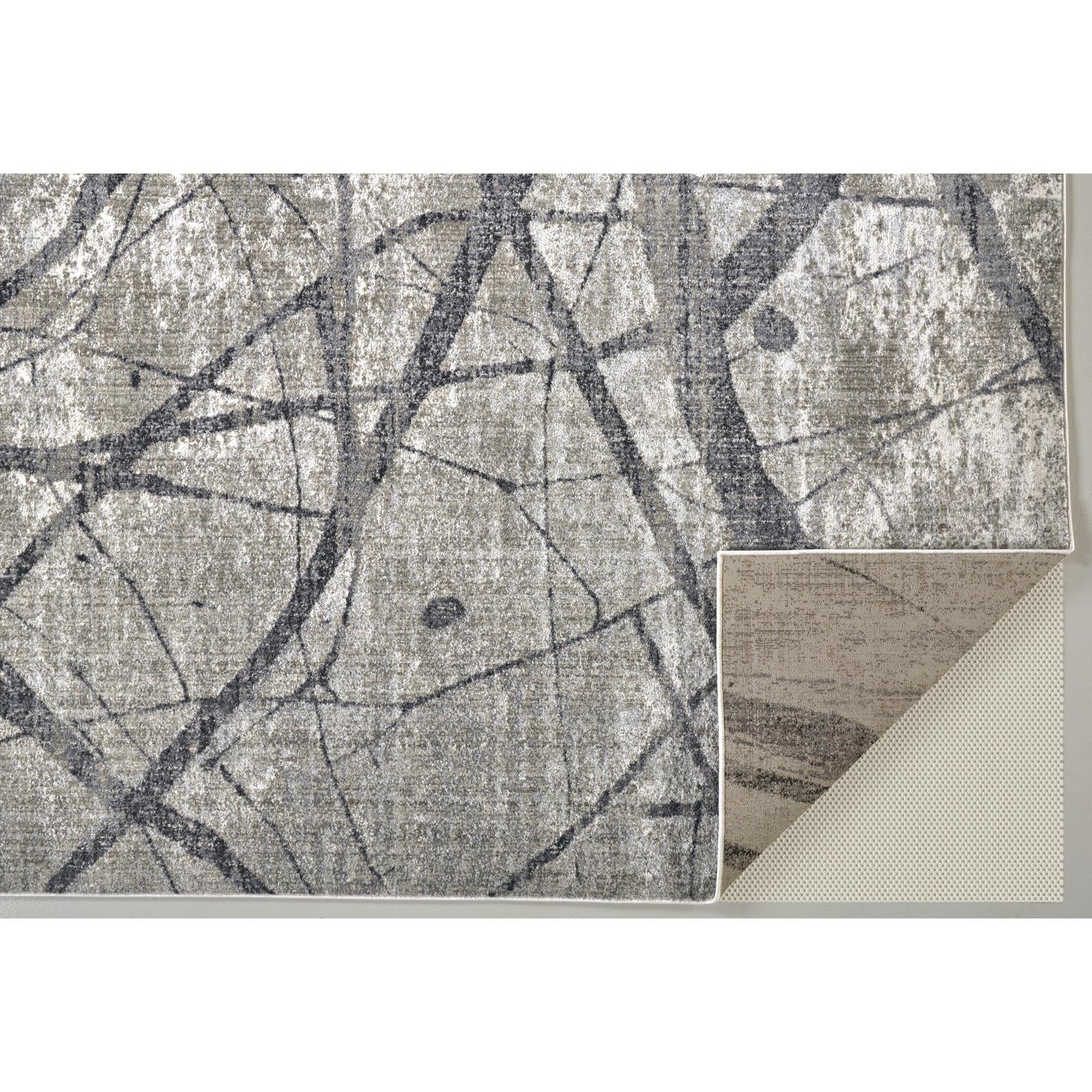Feizy Kano 3877F Transitional Abstract Rug in Taupe/Gray/Ivory - Image 3