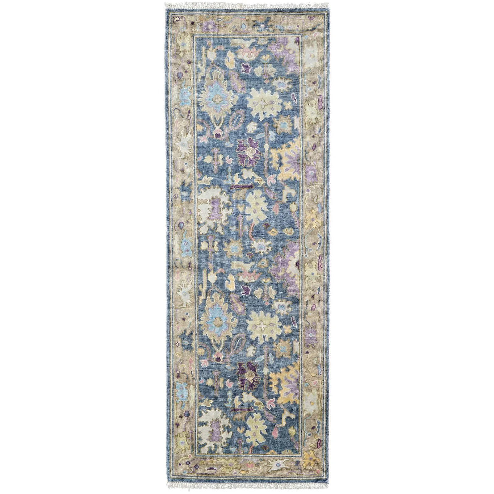 Feizy Karina 6791F Traditional Persian in Gold/Blue/Purple - Image 11