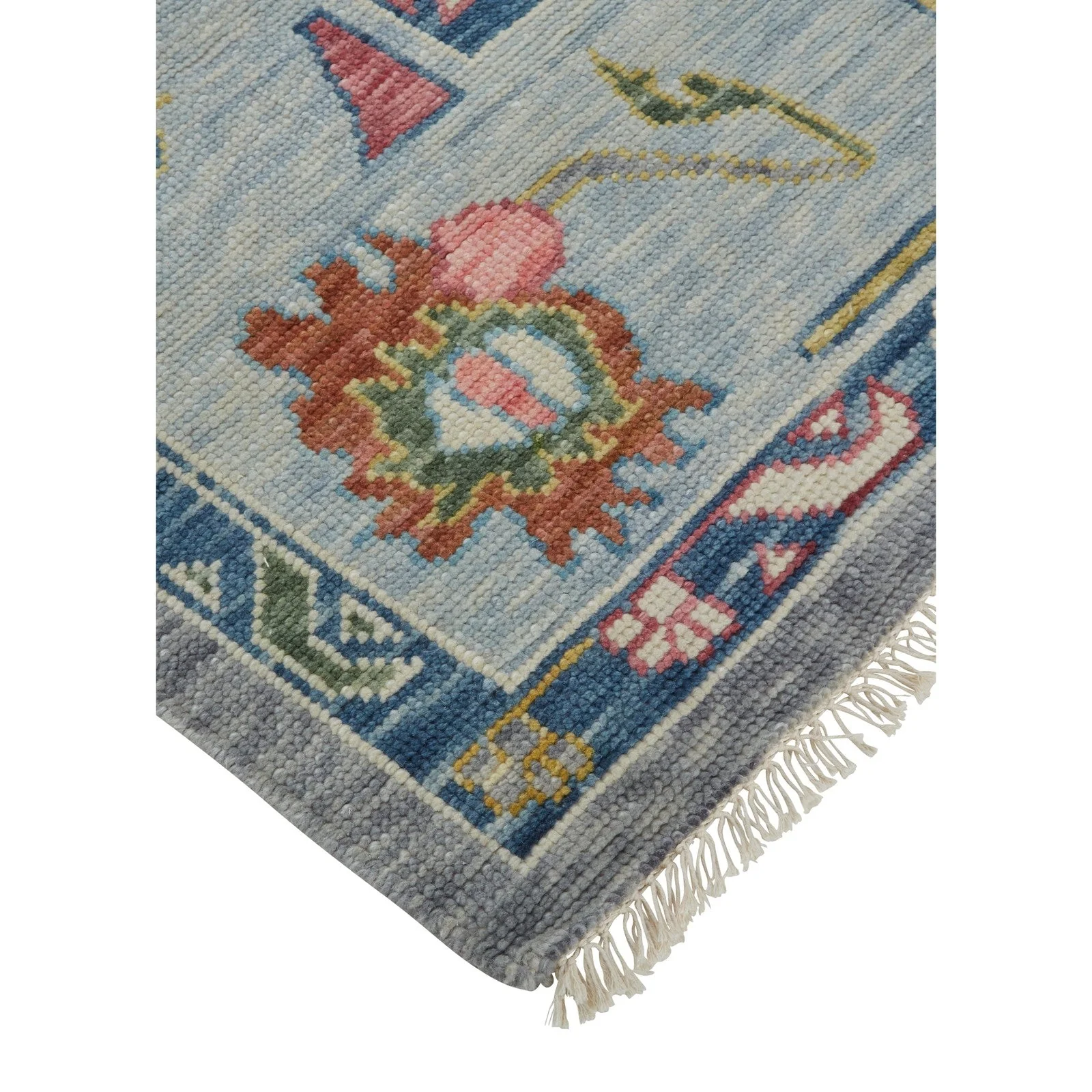Feizy Karina 6792F Traditional Persian in Blue/Gray/Red - Image 5