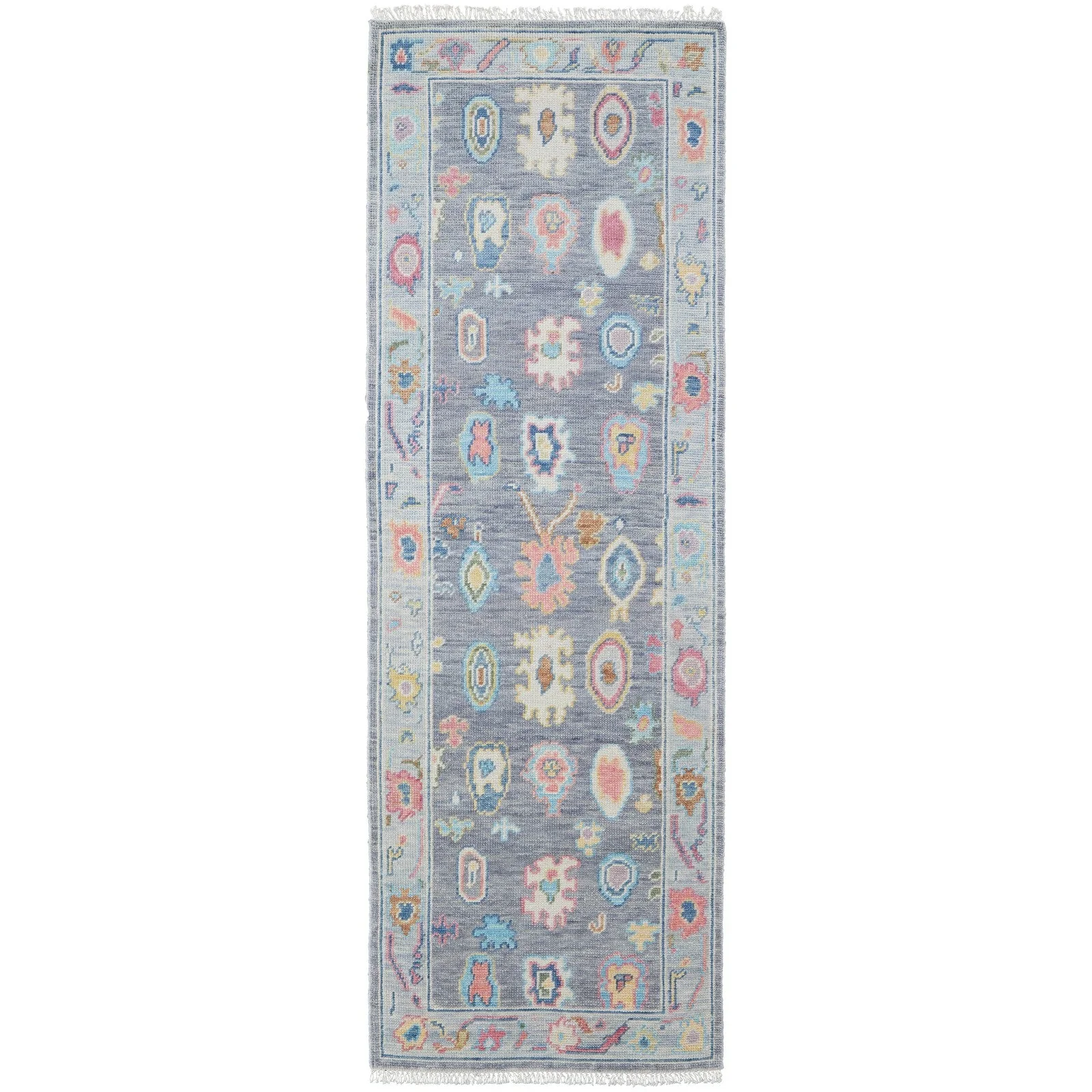 Feizy Karina 6792F Traditional Persian in Blue/Gray/Red - Image 9