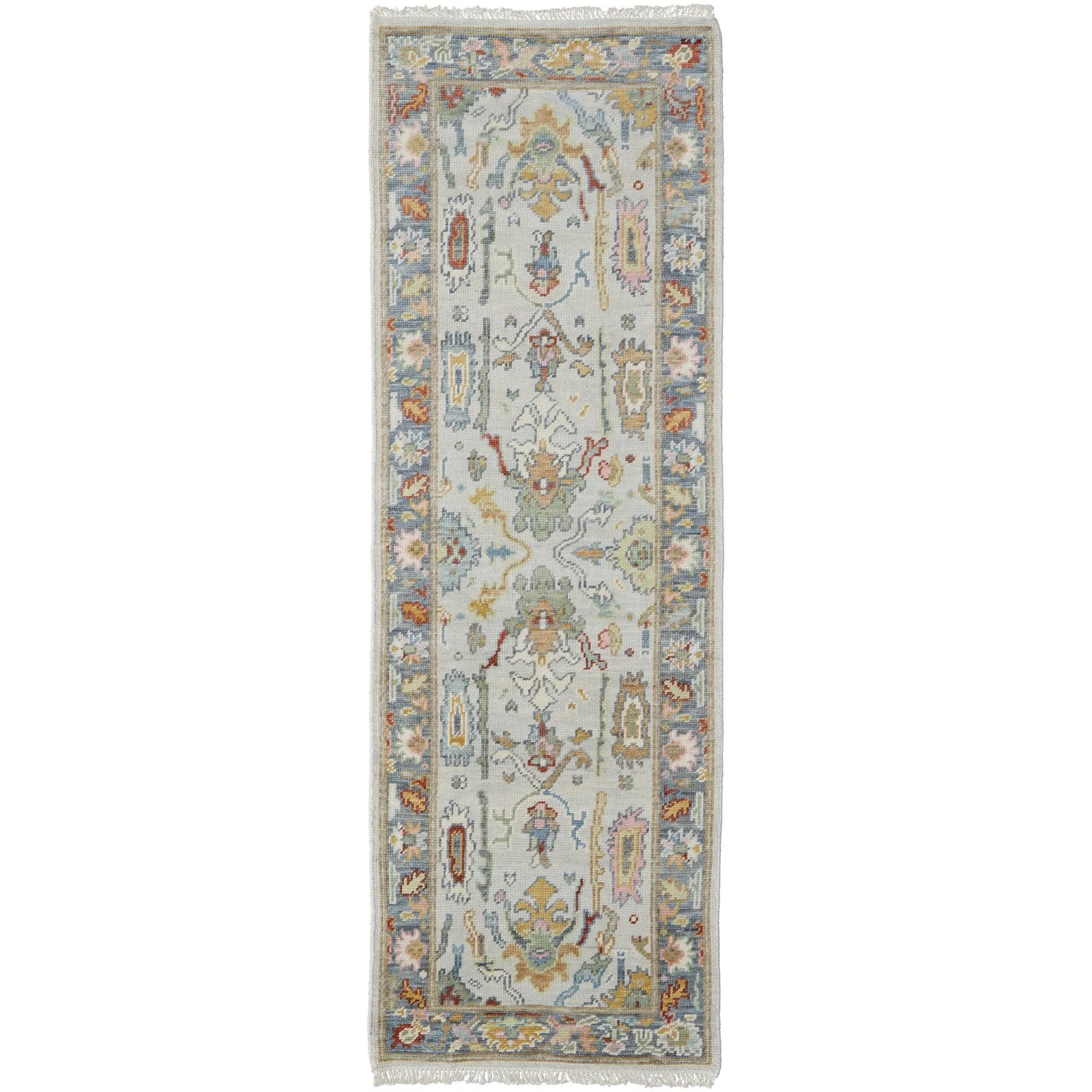 Feizy Karina 6794F Traditional Persian in Blue/Gray/Gold - Image 9
