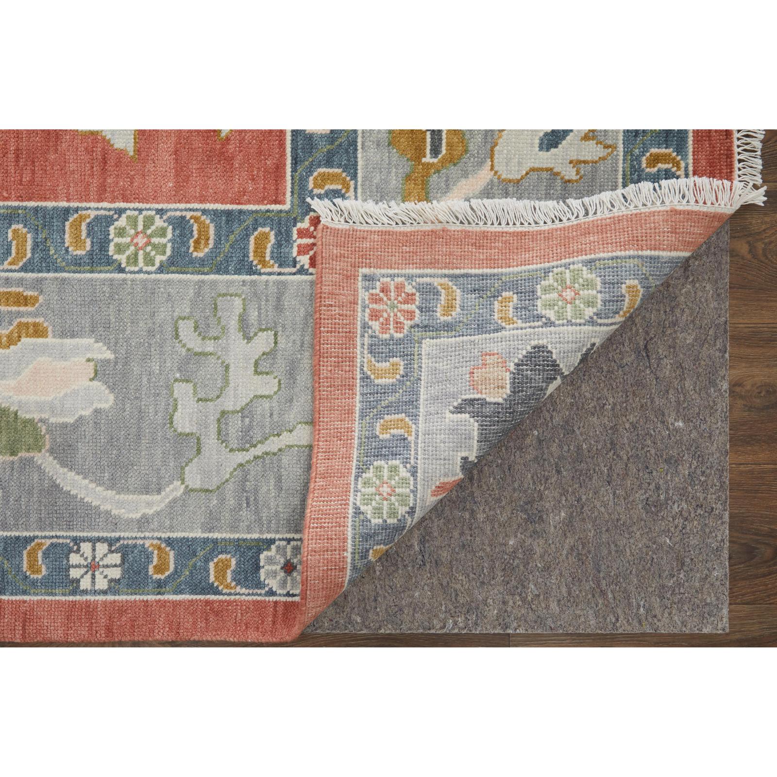 Feizy Karina 69G4F Transitional Floral & Botanical Rug in Red/Gray/Ivory - Image 3