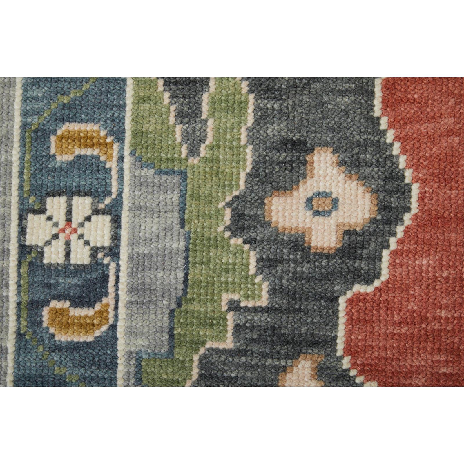 Feizy Karina 69G4F Transitional Floral & Botanical Rug in Red/Gray/Ivory - Image 5