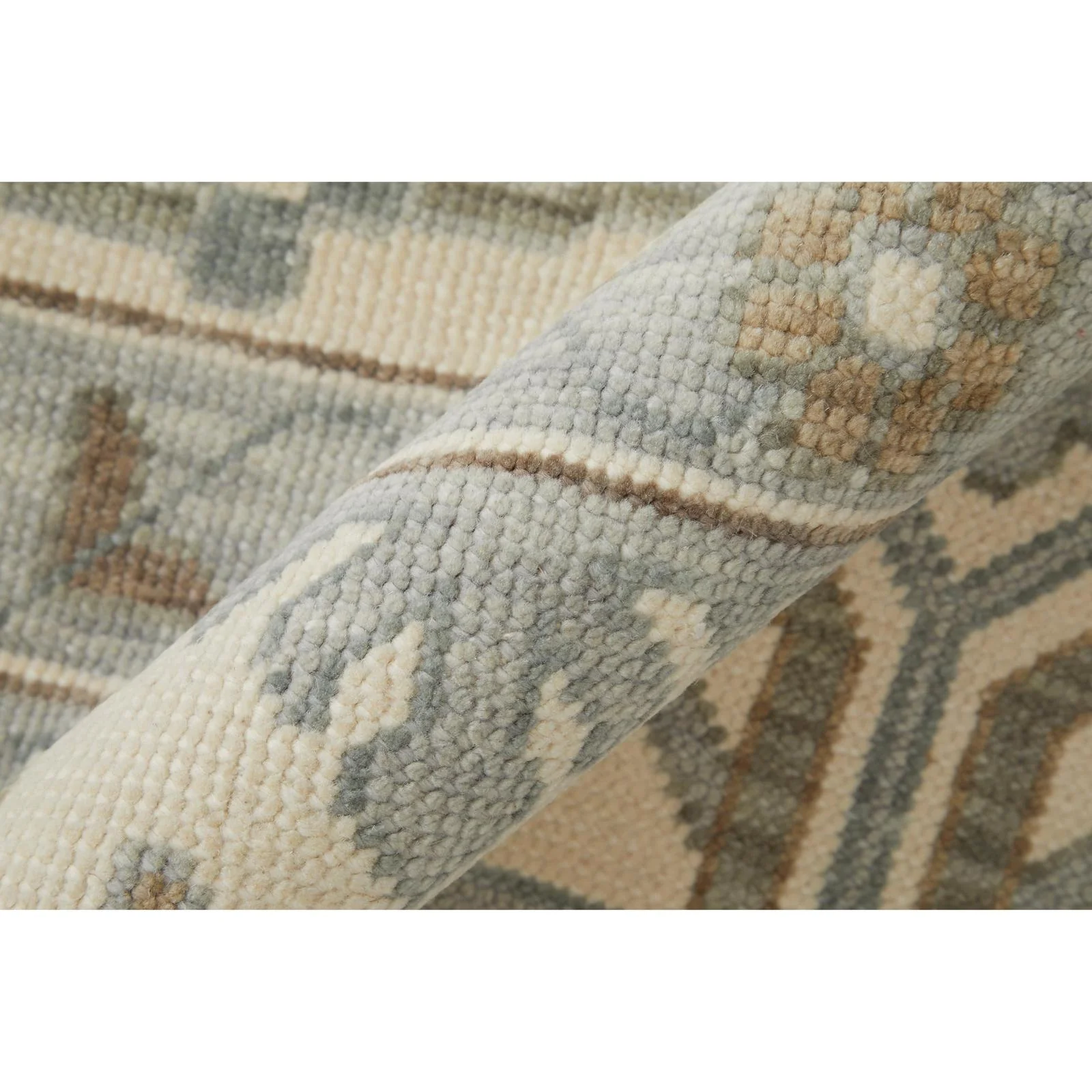 Feizy Karina 69G5F Transitional Floral & Botanical Rug in Ivory/Gray/Brown - Image 5